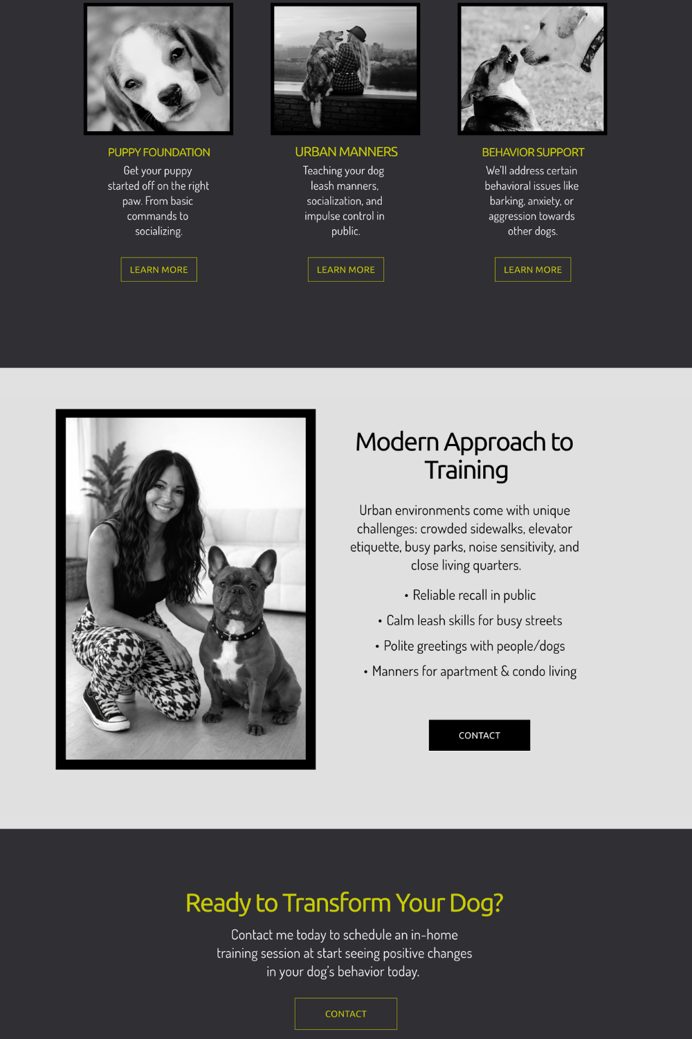 pet sitter website design by Pixels Unleashed