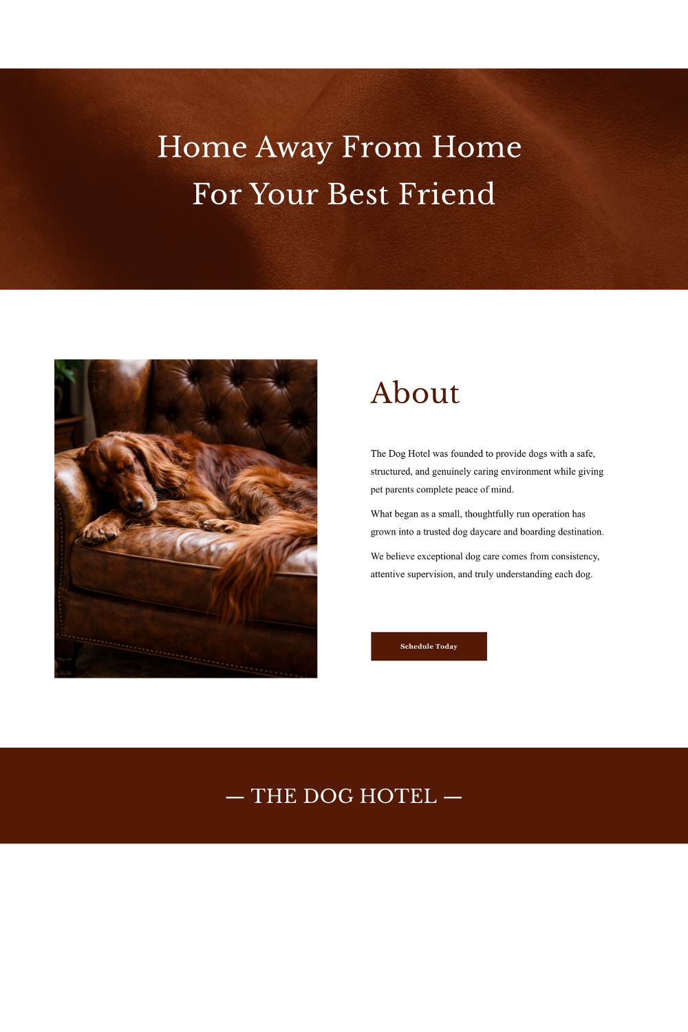dog boarding website design by Pixels Unleashed