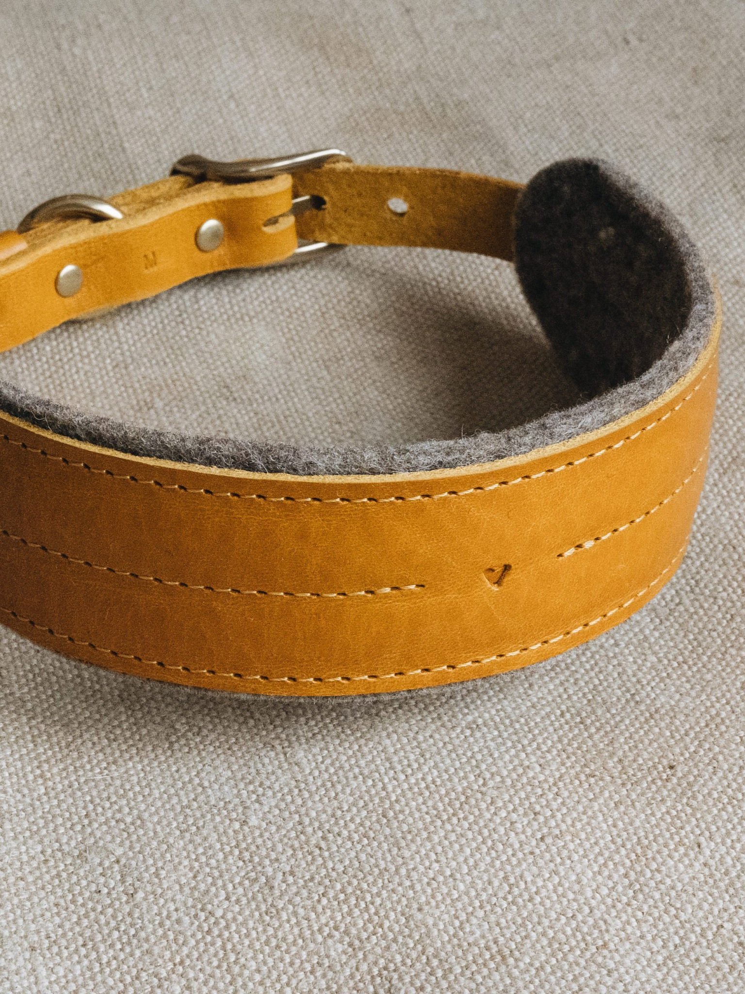 wool dog collar