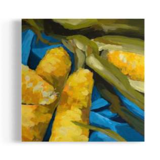 "Hot Corn Summer" - 8" x 8" 