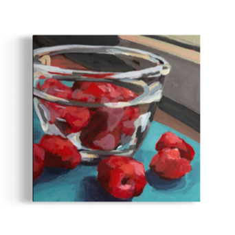 "Eat Fast" - 8" x 8" 