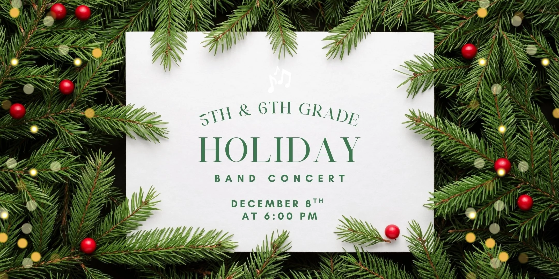 5th &amp; 6th Grade Holiday Band Concert 