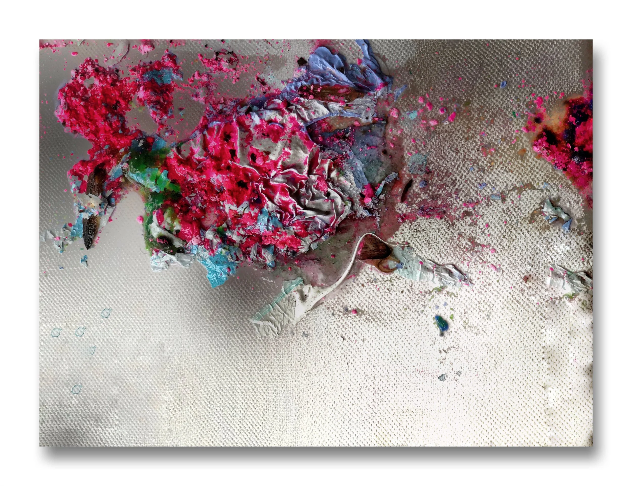 Sim (2020) Mixed Media on Canvas. 24 x 16. Sold.