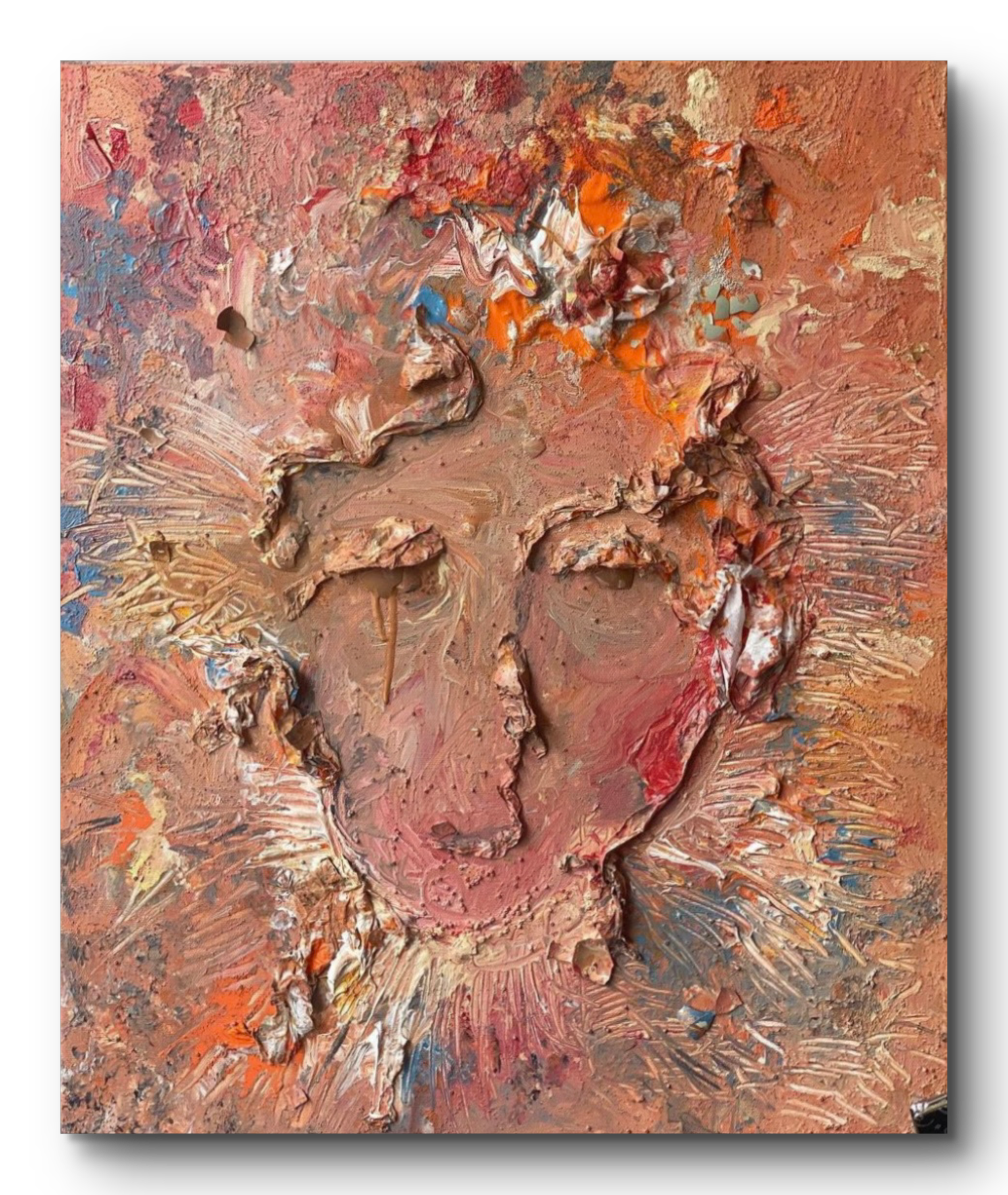 Scratch of the Surface. Mixed Media on Canvas. 26 x 16 x 1. Sold. 