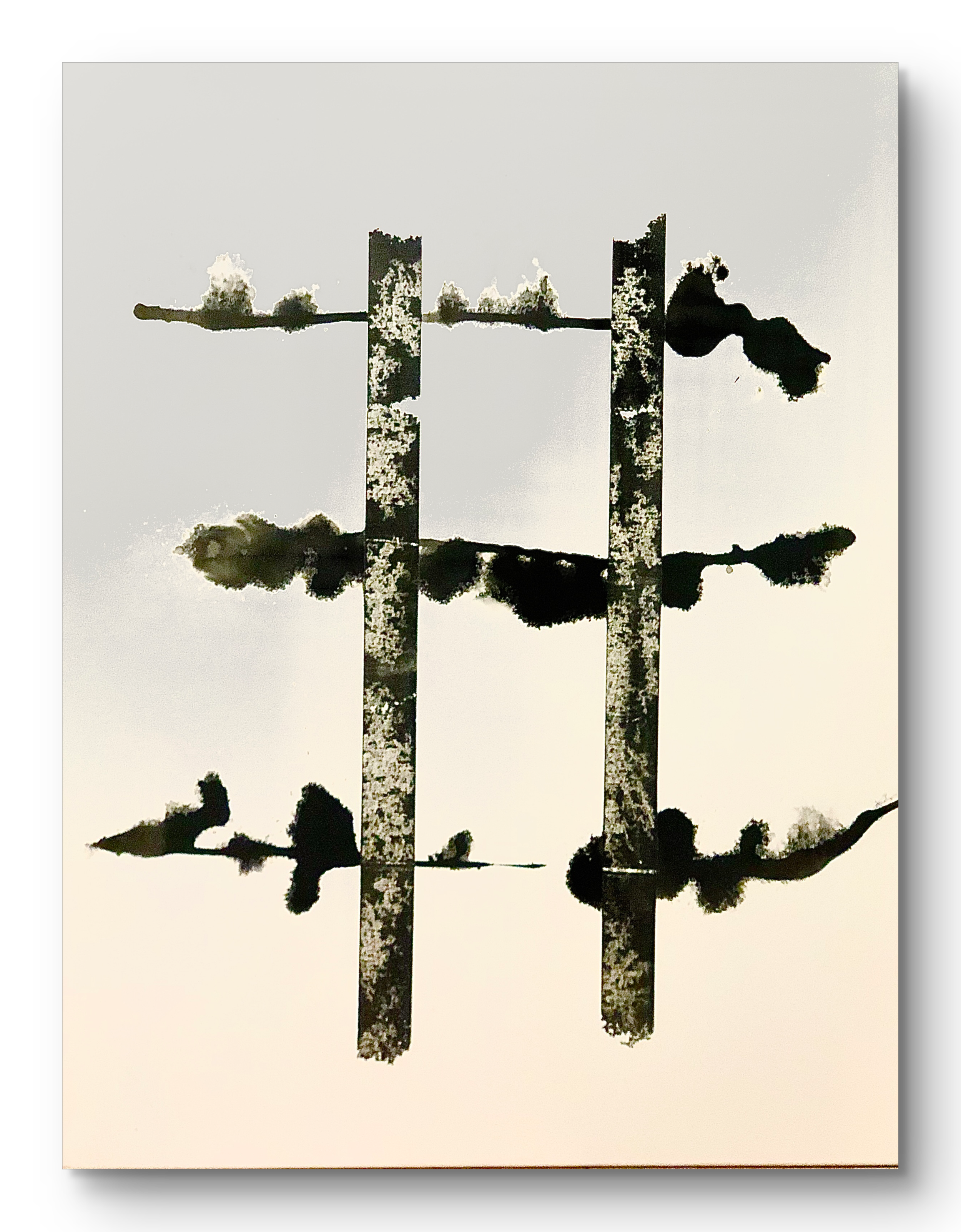 Birds (2019) Acrylic and Ink on Canvas. 42 x 36 x 1. Sold. 