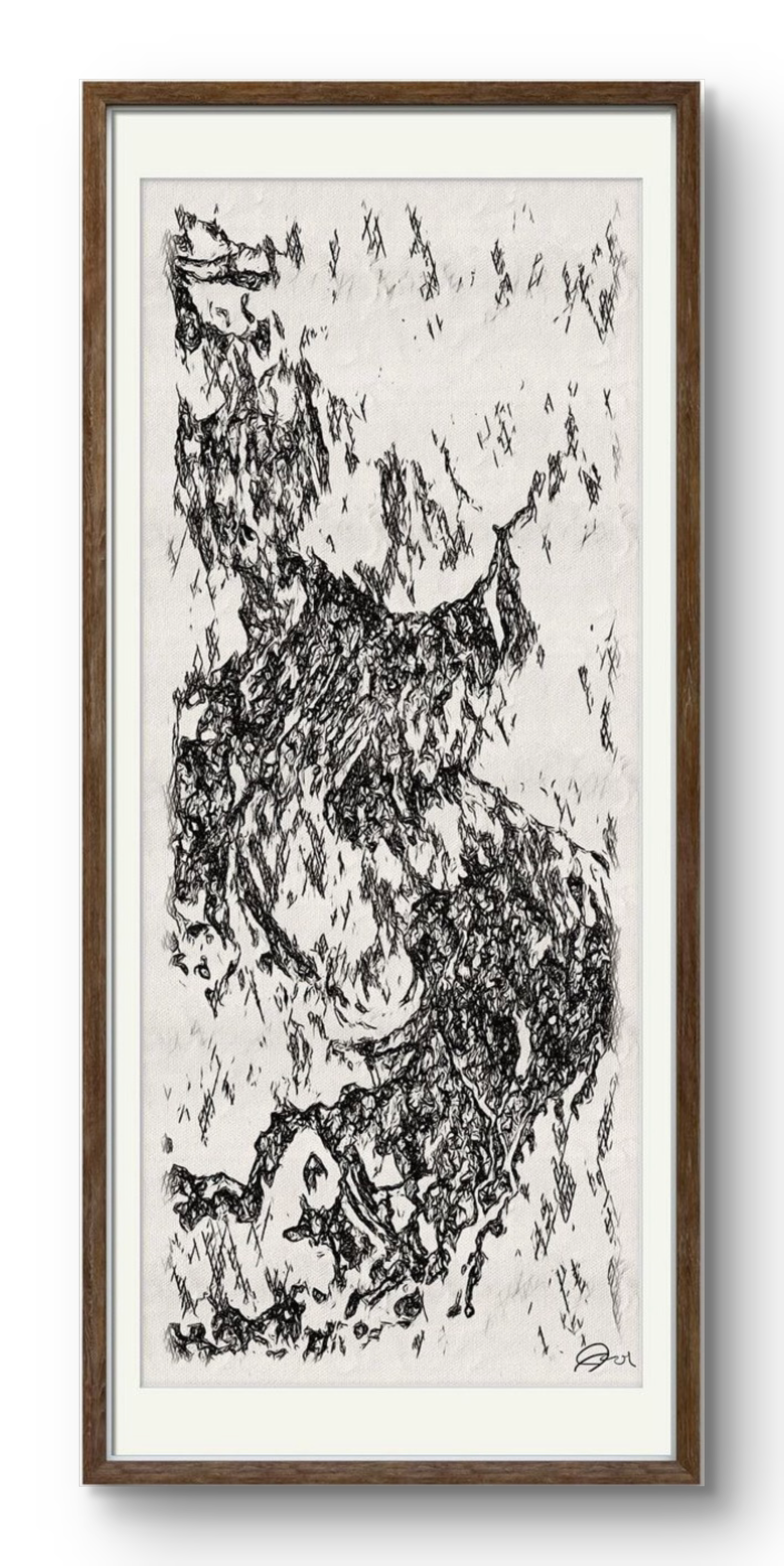 Dialogues. Charcoal on Bristol Paper. Sold. 