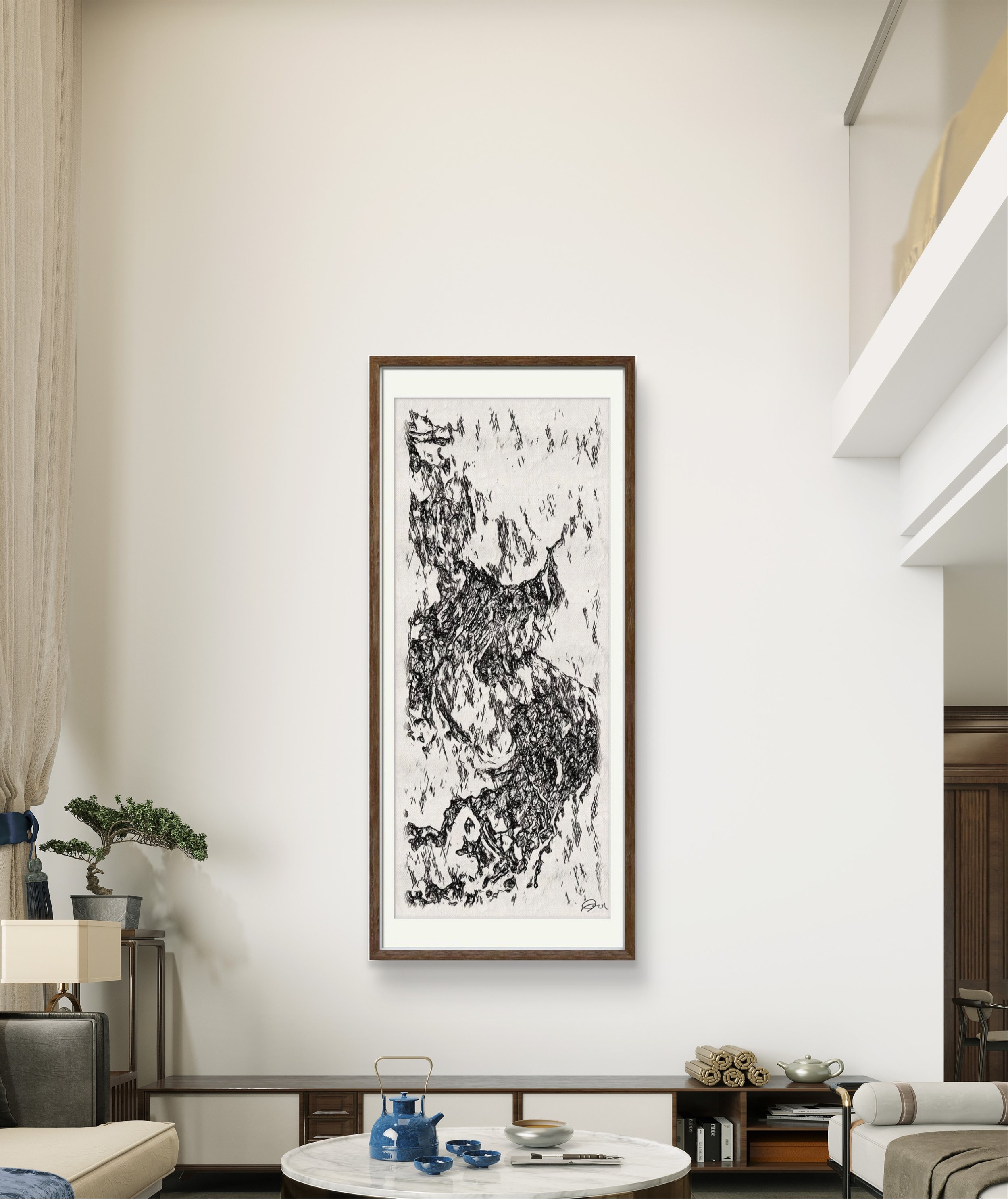 Dialogues. Charcoal on Bristol Paper. Sold. 