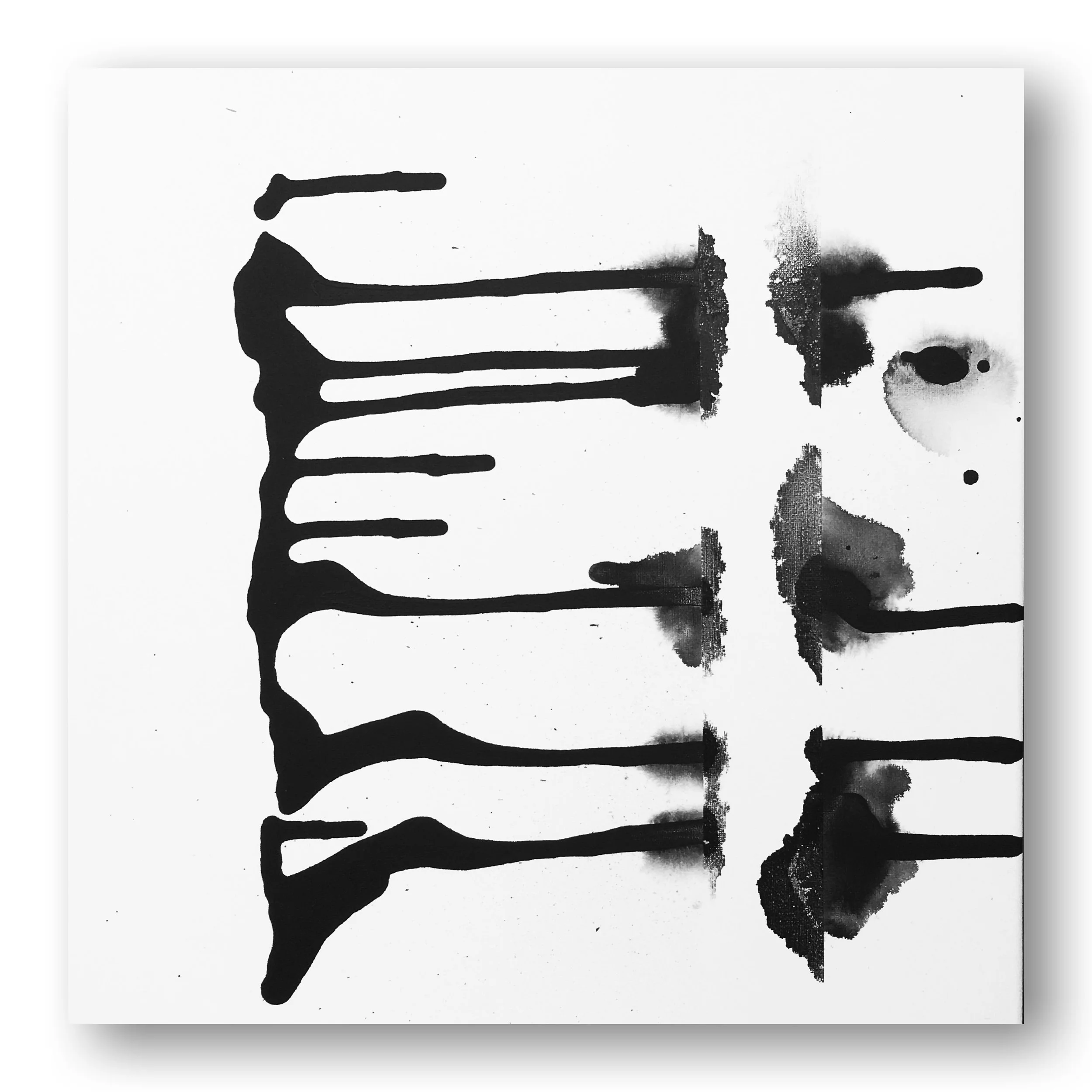 Looking In (2019) Ink on Canvas. 24 x 16. Sold. 