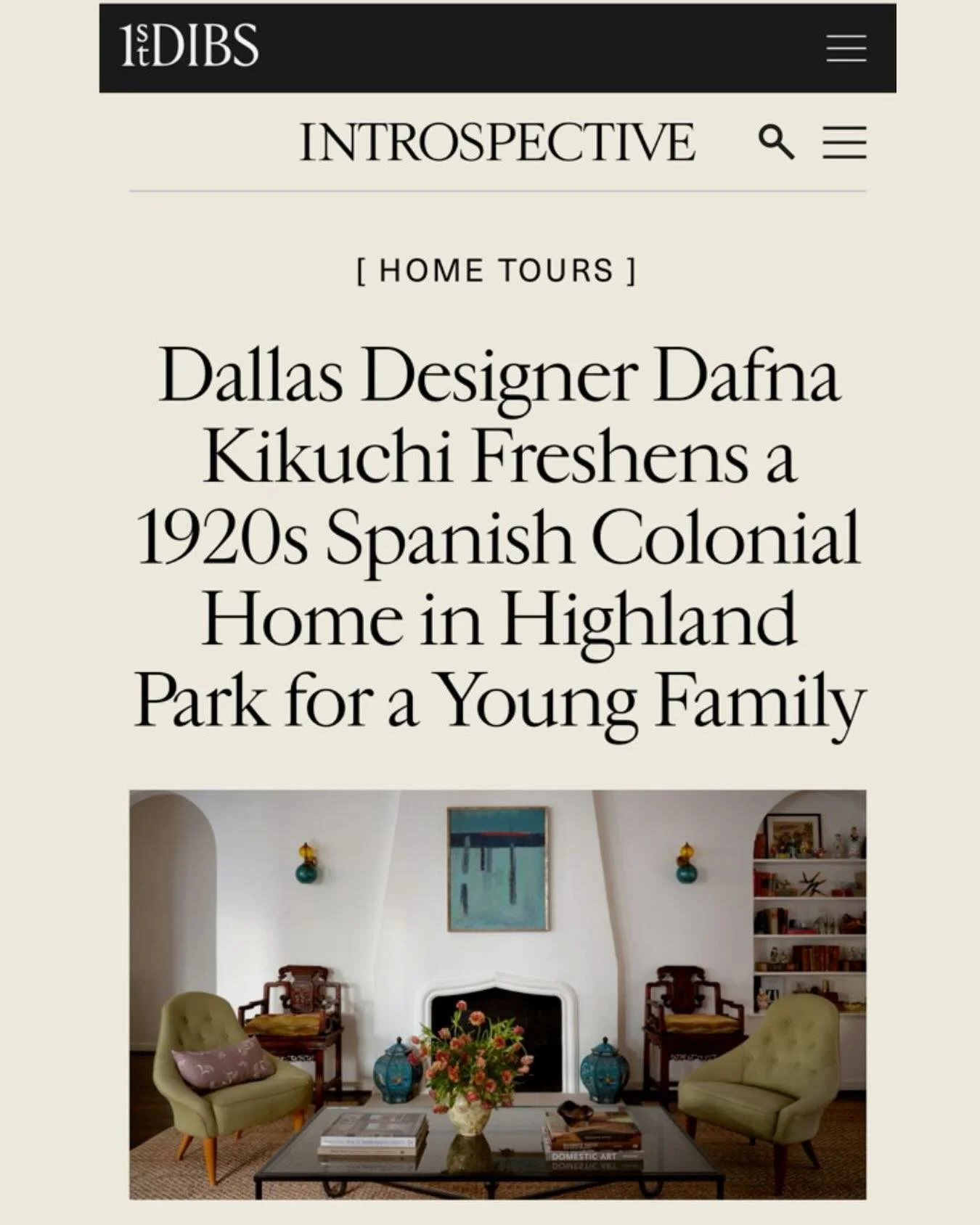 Thrilled to share this Highland Park project, now featured on @1stdibs.

This is a very special home inhabited by some very special people&mdash; a former business school classmate and dear friend who entrusted me with the design of her entire house 