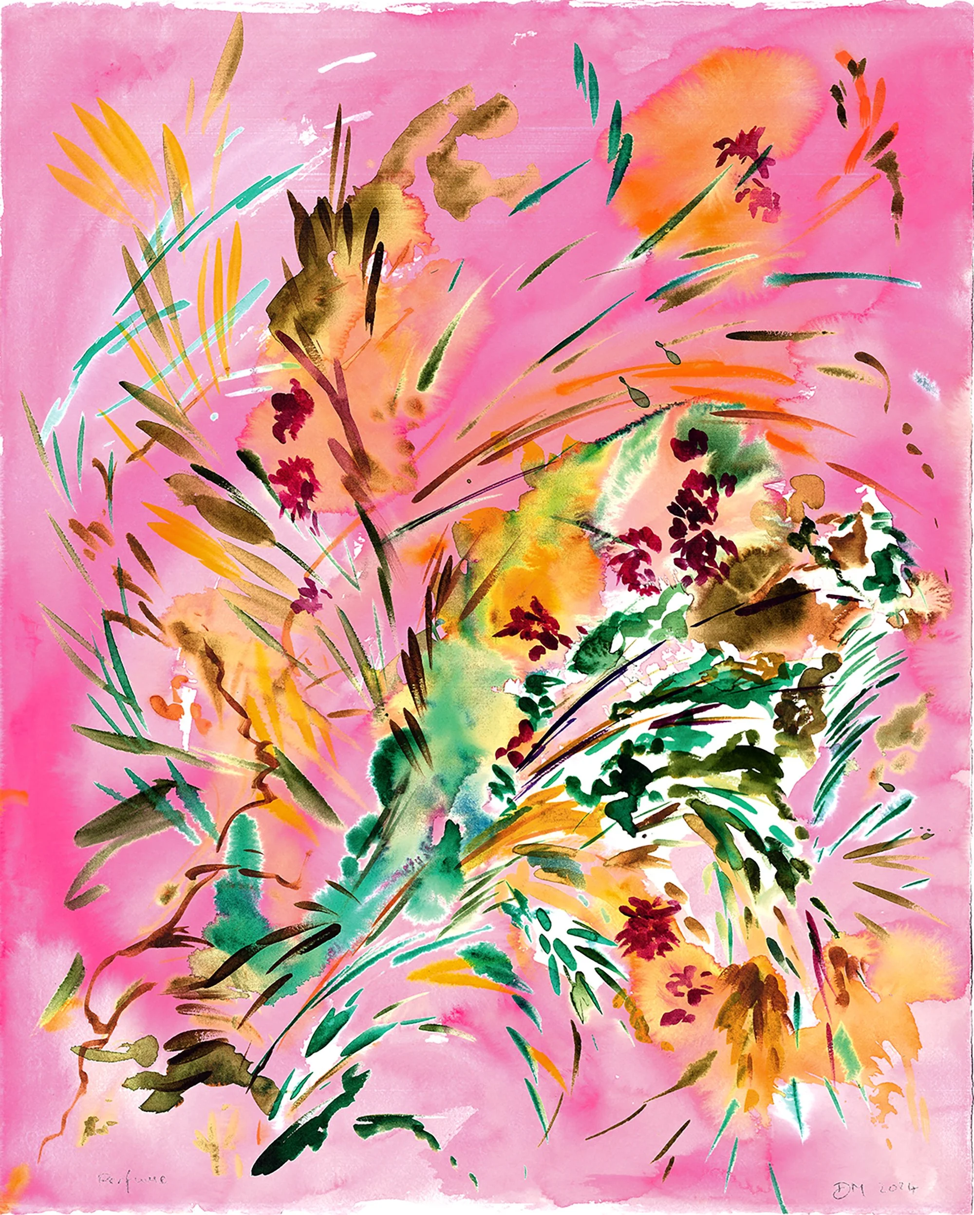 Perfume, 2024, watercolour on Arches paper, 50 x 40cm
