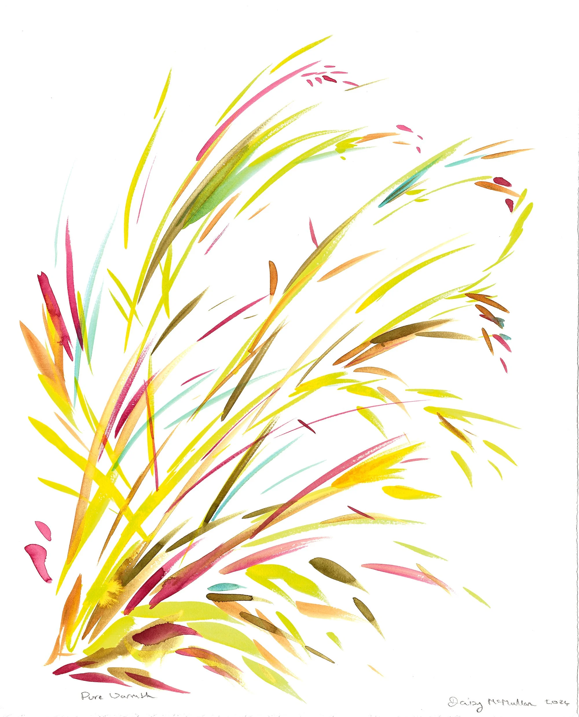Pure Warmth, 2024, watercolour on Arches paper, 50 x 40cm