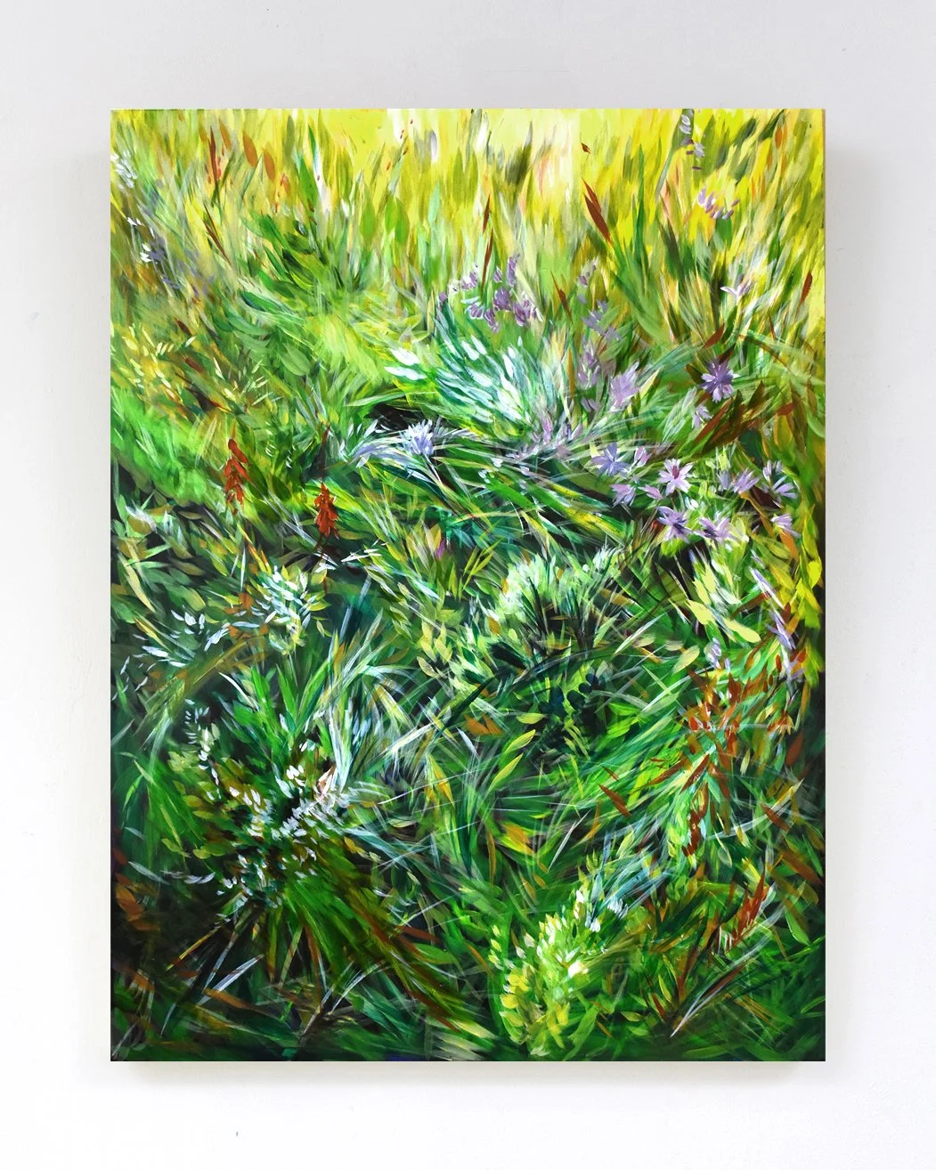 After a Scattering, 2021, acrylic on poplar panel, 80 x 60cm