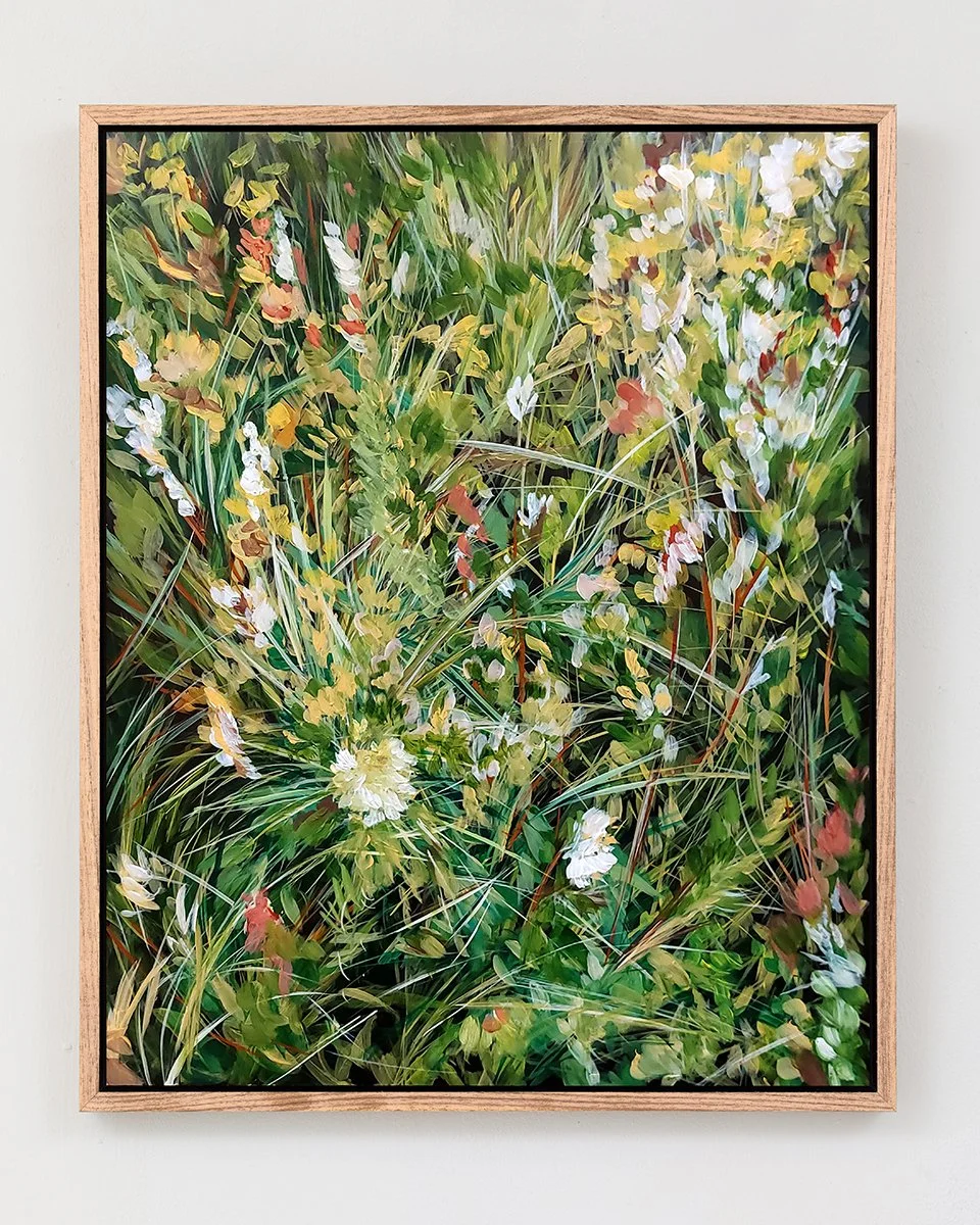 Verge i, 2023, acrylic on poplar panel, 50 x 40cm