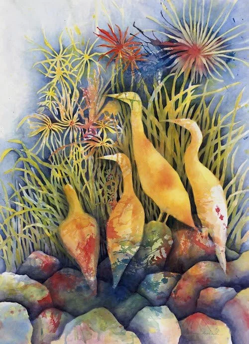   WAITING PATIENTLY  Framed Size is xxx- Watercolor - $1200.00   CLICK HERE TO CHECK ON AVAILABILITY   prints are available 