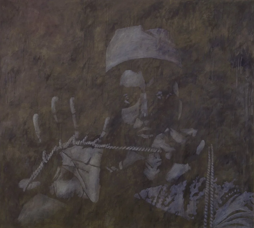 With One Hand Set Against the Other,1985, 54” x 48”, oil on canvas