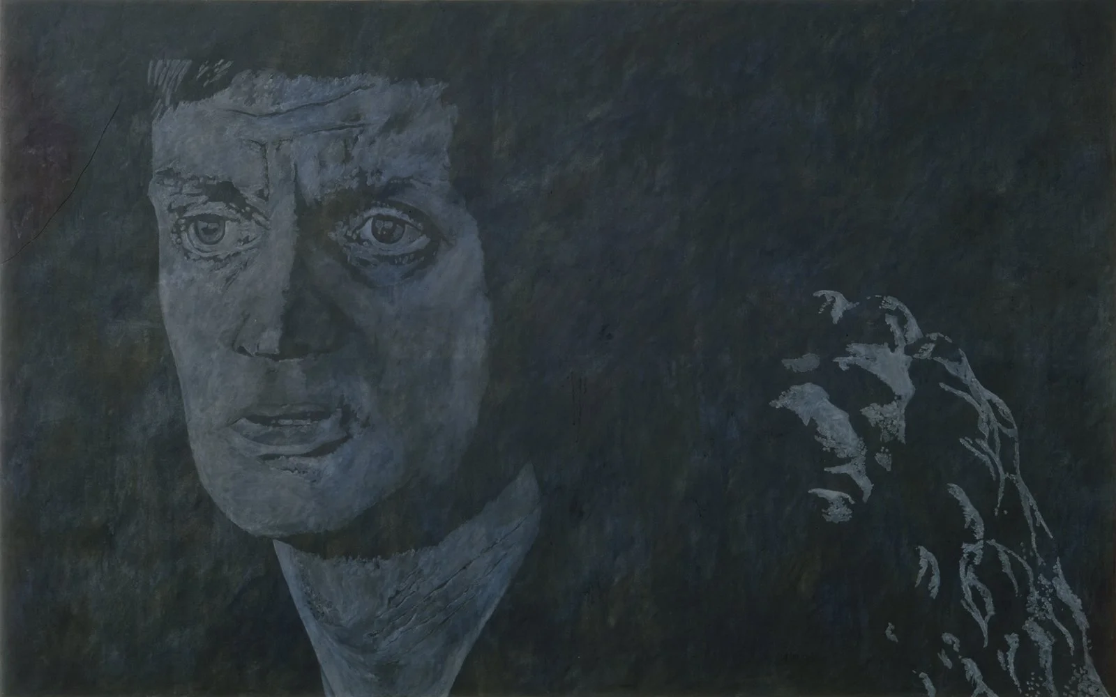 And Looking Out, 1983, 60” x 84”, oil on canvas
