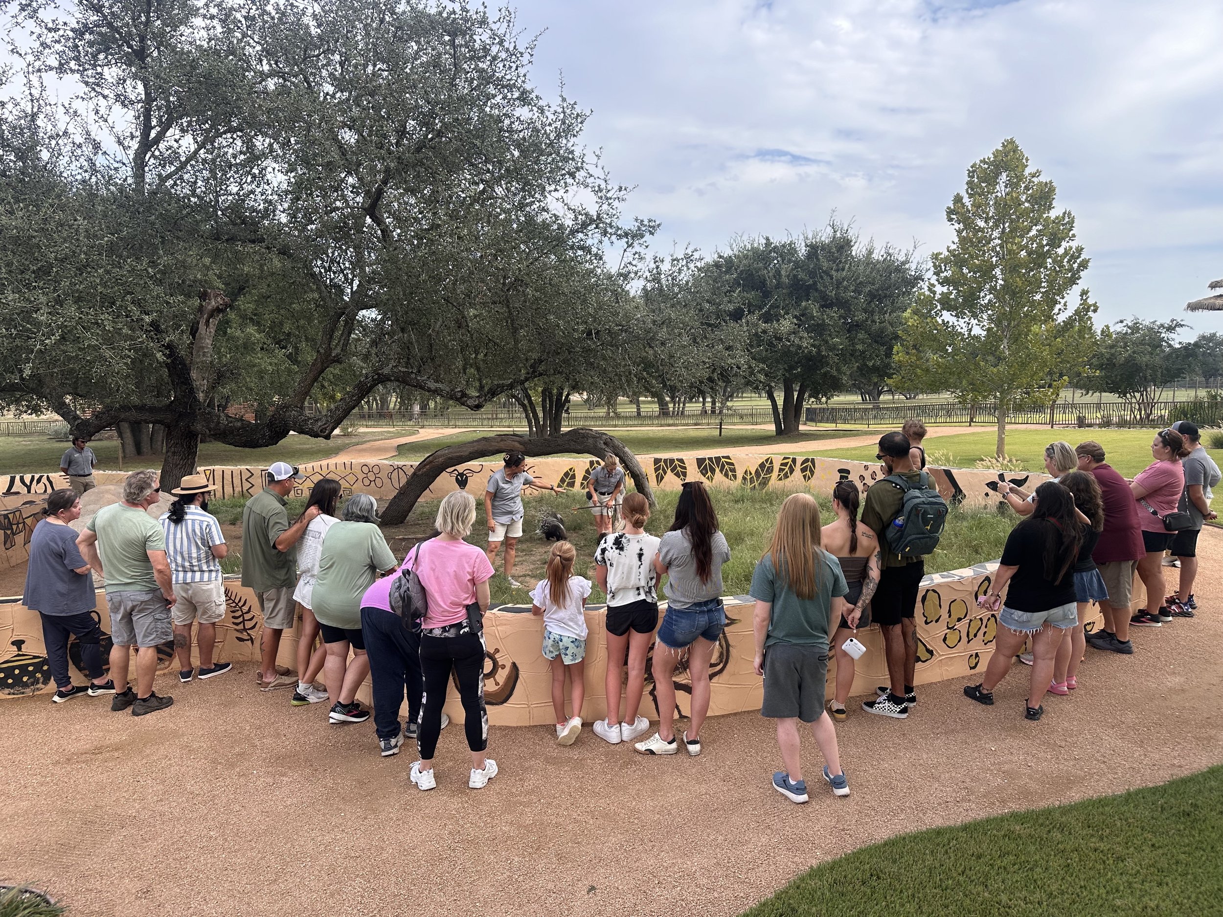 Group gathering at exotic animal event center near me