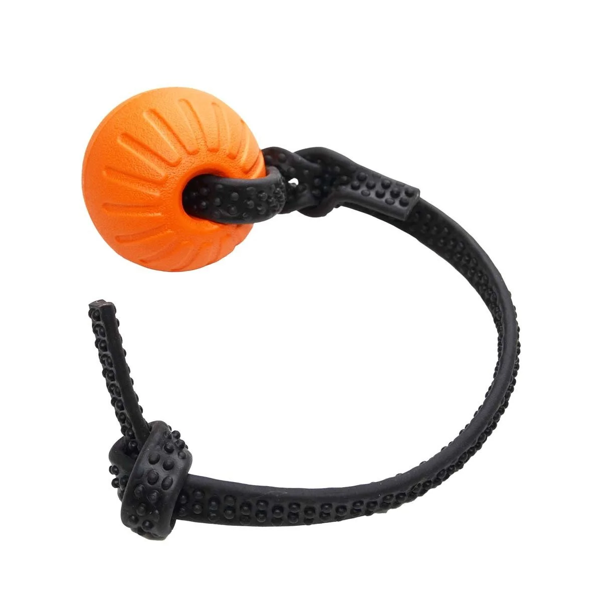 Foam Ball Tug Orange Gray Dog's Design.jpg