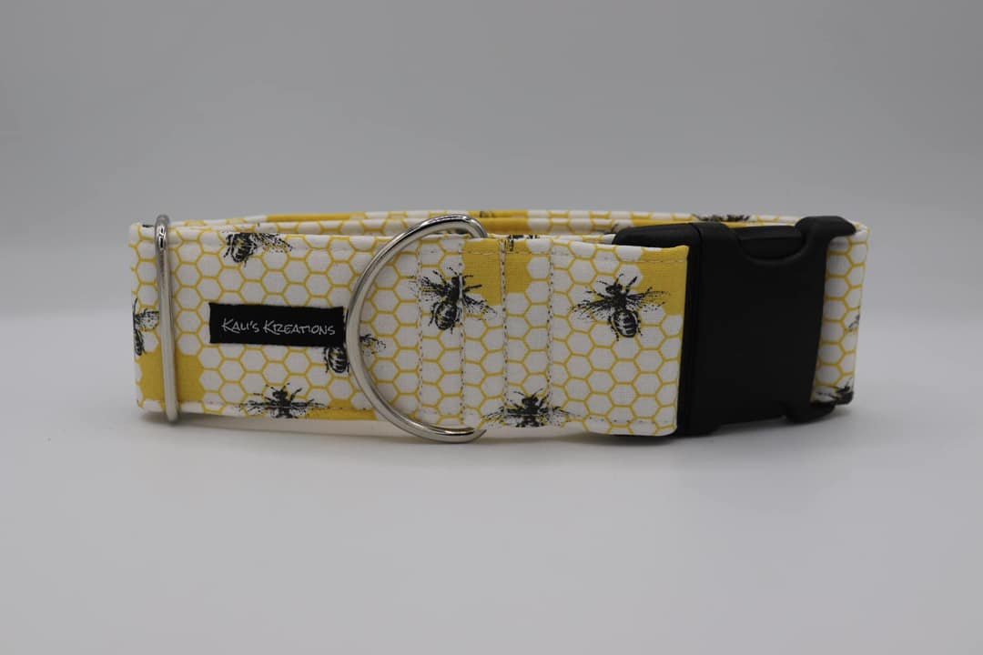 Golden Hive Buckle Collar - Large