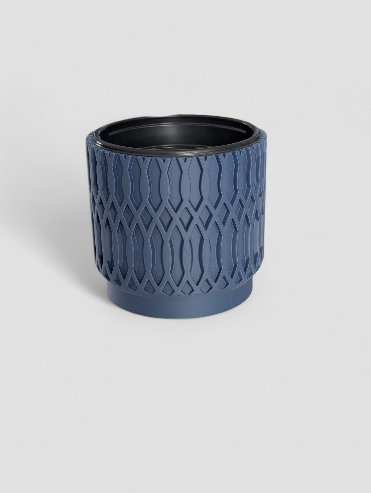 the lattice 4 inch pot navy blue.jpg