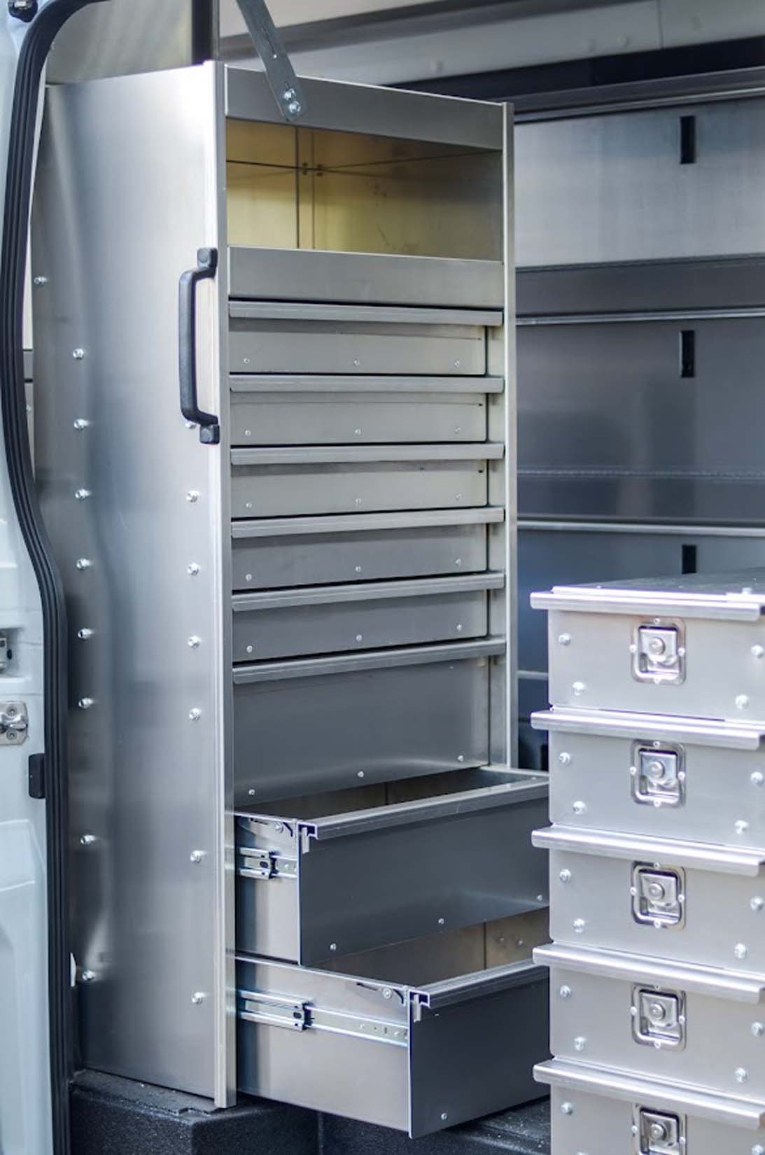 Drawer Cabinets, Custom Commercial Van Equipment | MAVEN Fleet