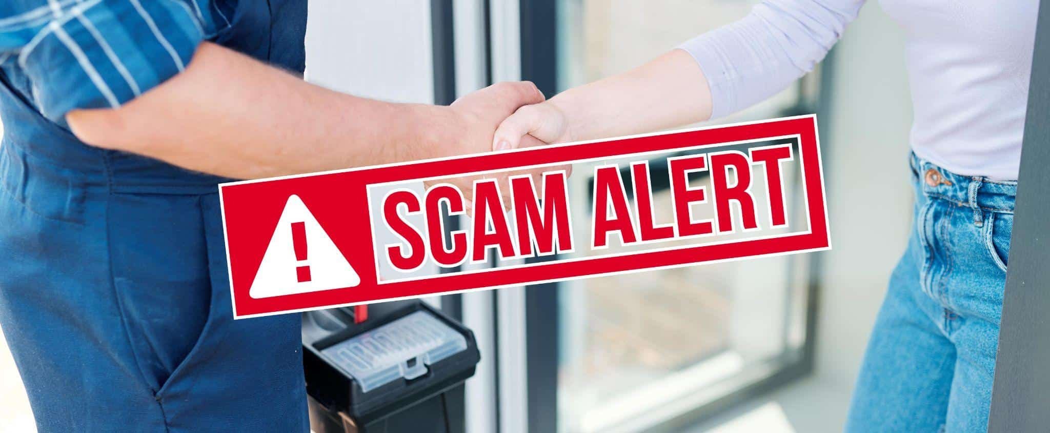 HVAC contractor scam alert warning homeowners about fraudulent home service companies