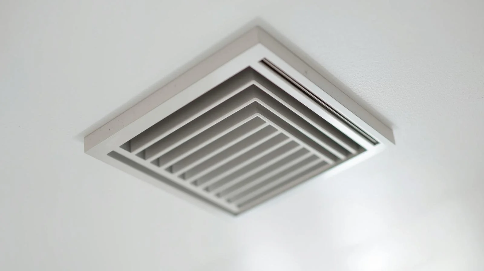Home ceiling air vent that should remain open to prevent HVAC system pressure problems and furnace damage