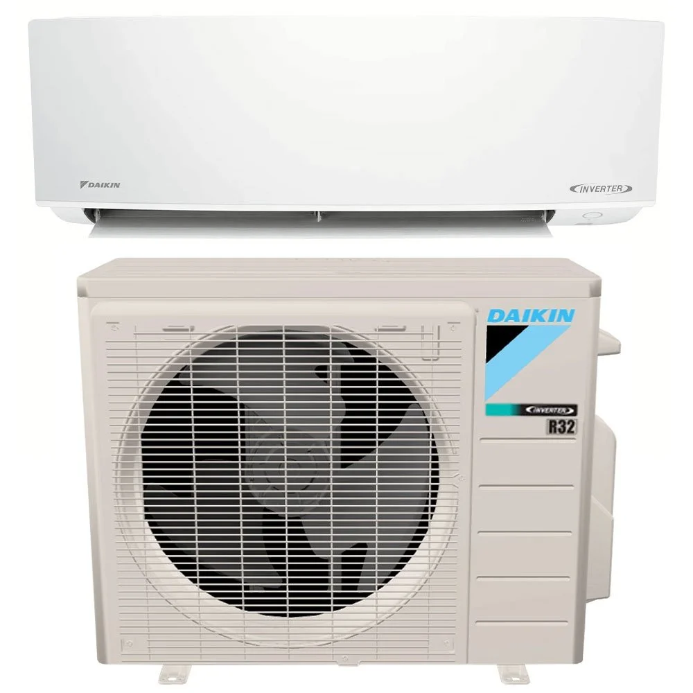 Daikin R-32 inverter mini split indoor wall unit and outdoor condenser system