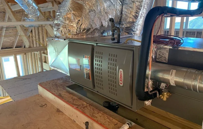 Lennox furnace installed in an Orange County home during new construction