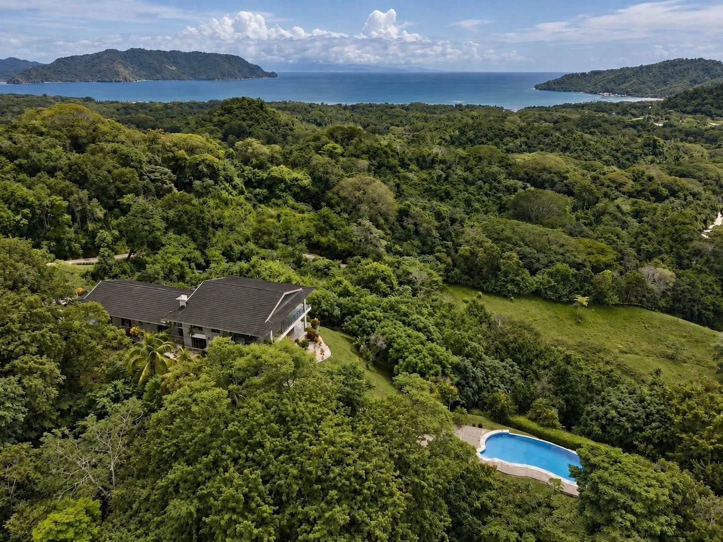 Luxury ocean view estate overlooking the Bay of Tambor and Pacific Ocean in Costa Rica
