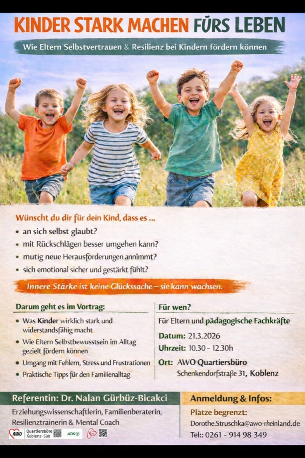 KINDER STARK MACHEN FÜRS LEBEN