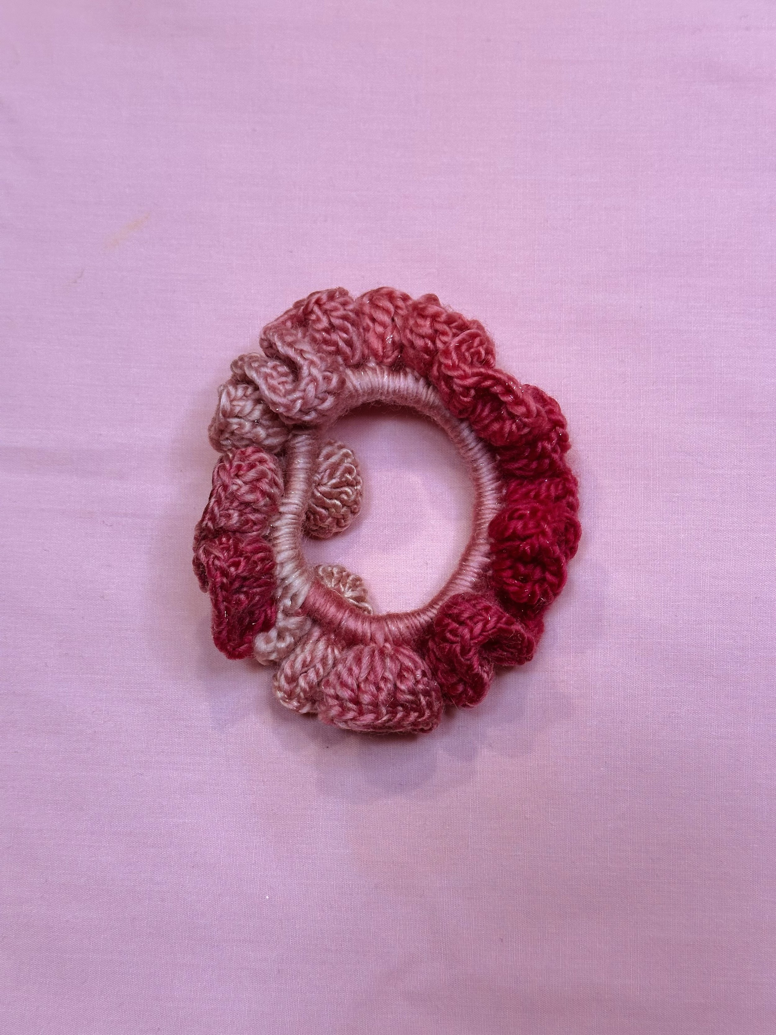Red and Pink Scrunchie