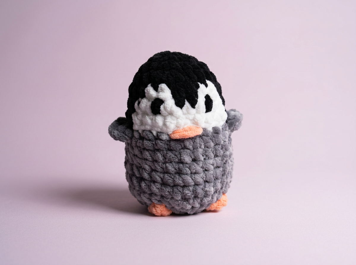 Handmade Crochet Penguin Plushie
