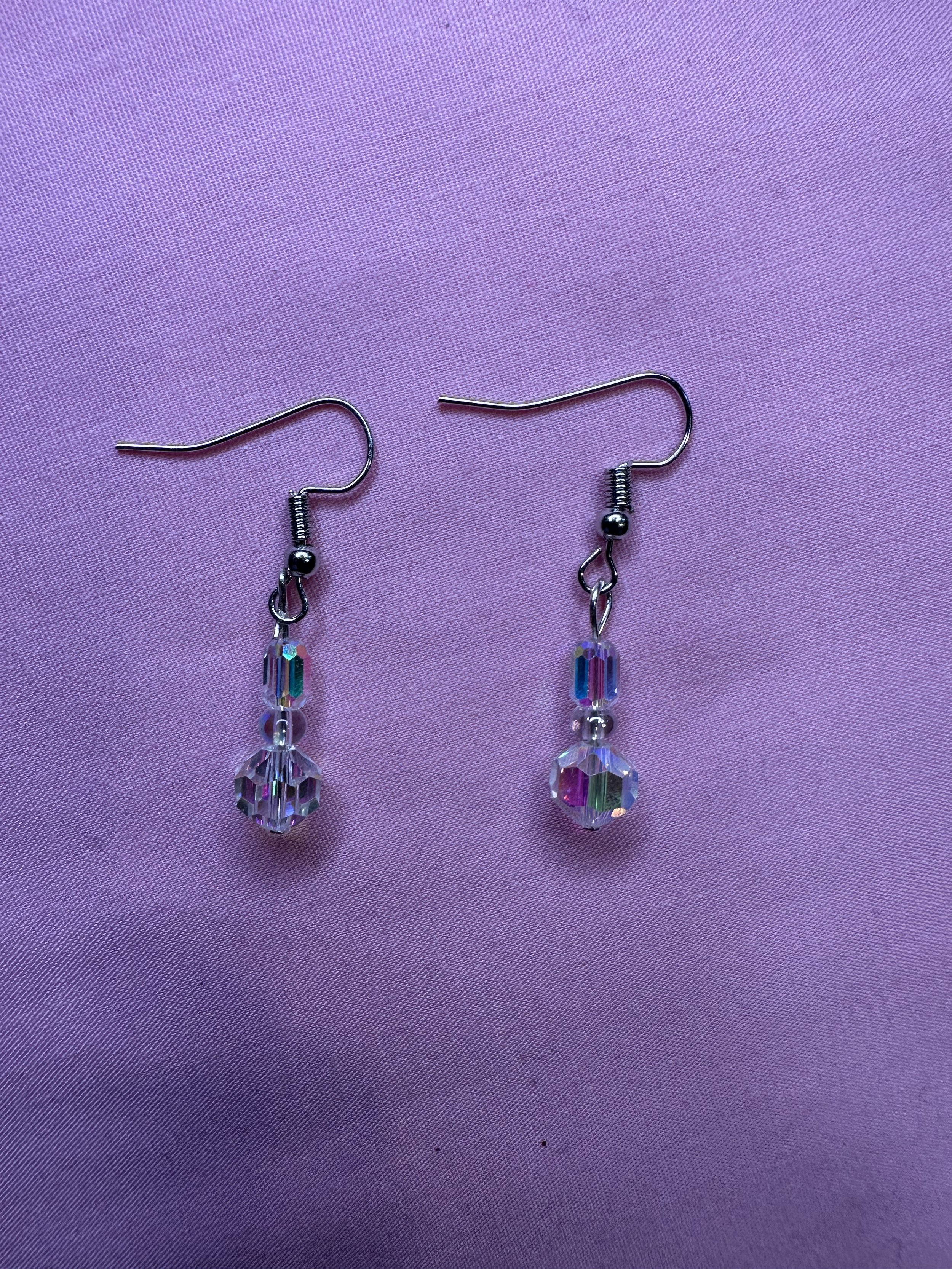 Glittering Crystal Earrings