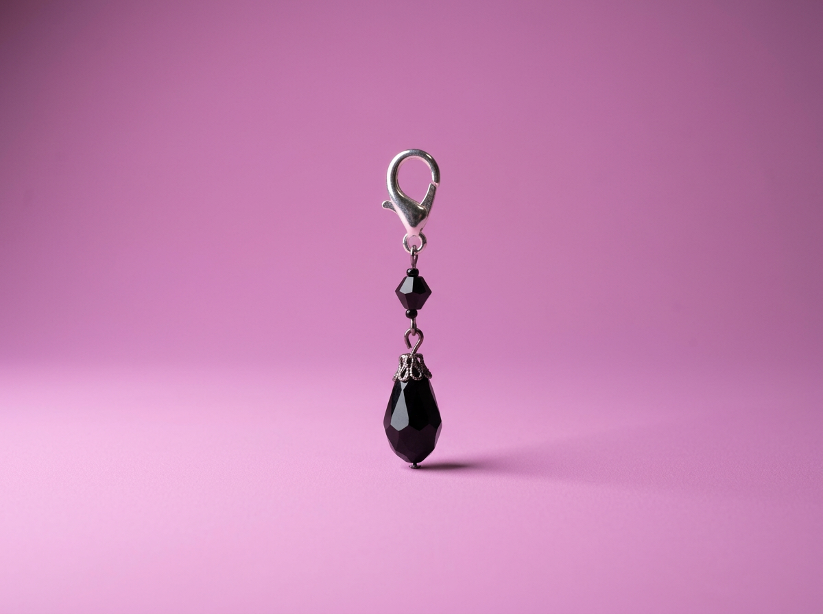 Black Diamond Crochet Marker
