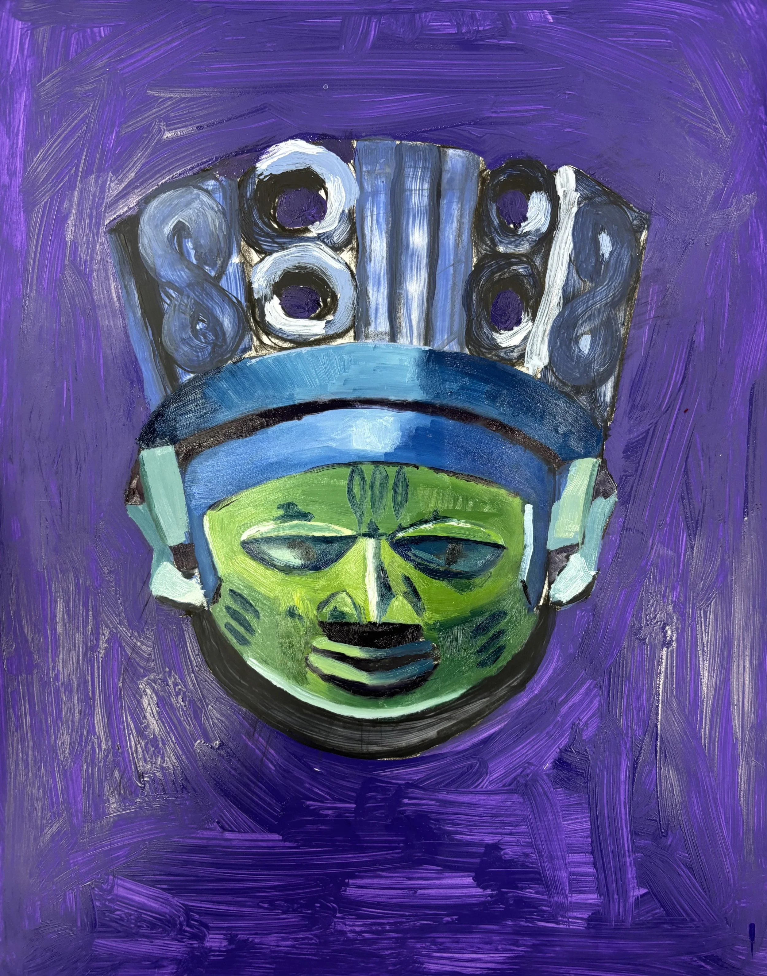 Mask Study — Acrylic Painting