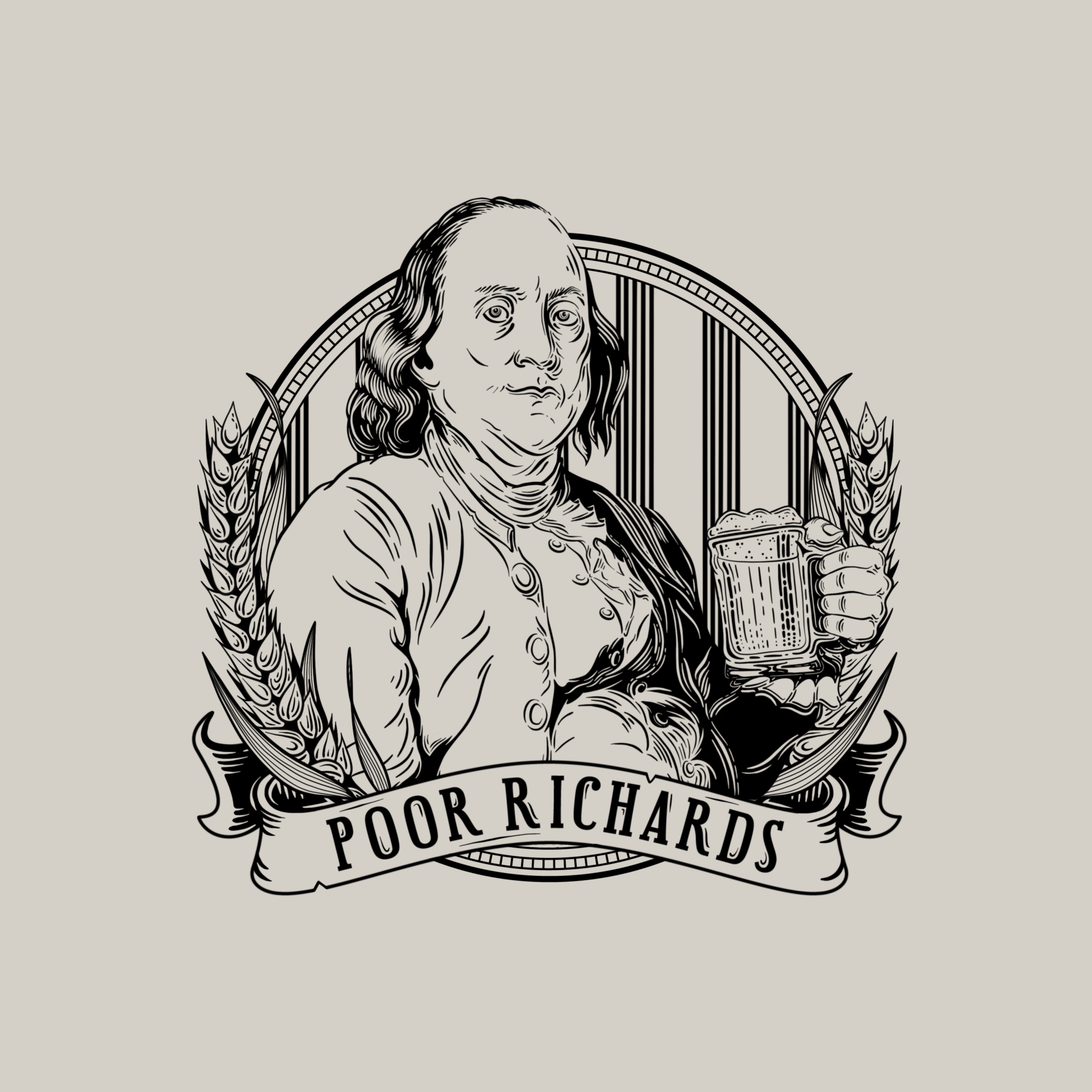 A badge inspired by the bar from The Office
