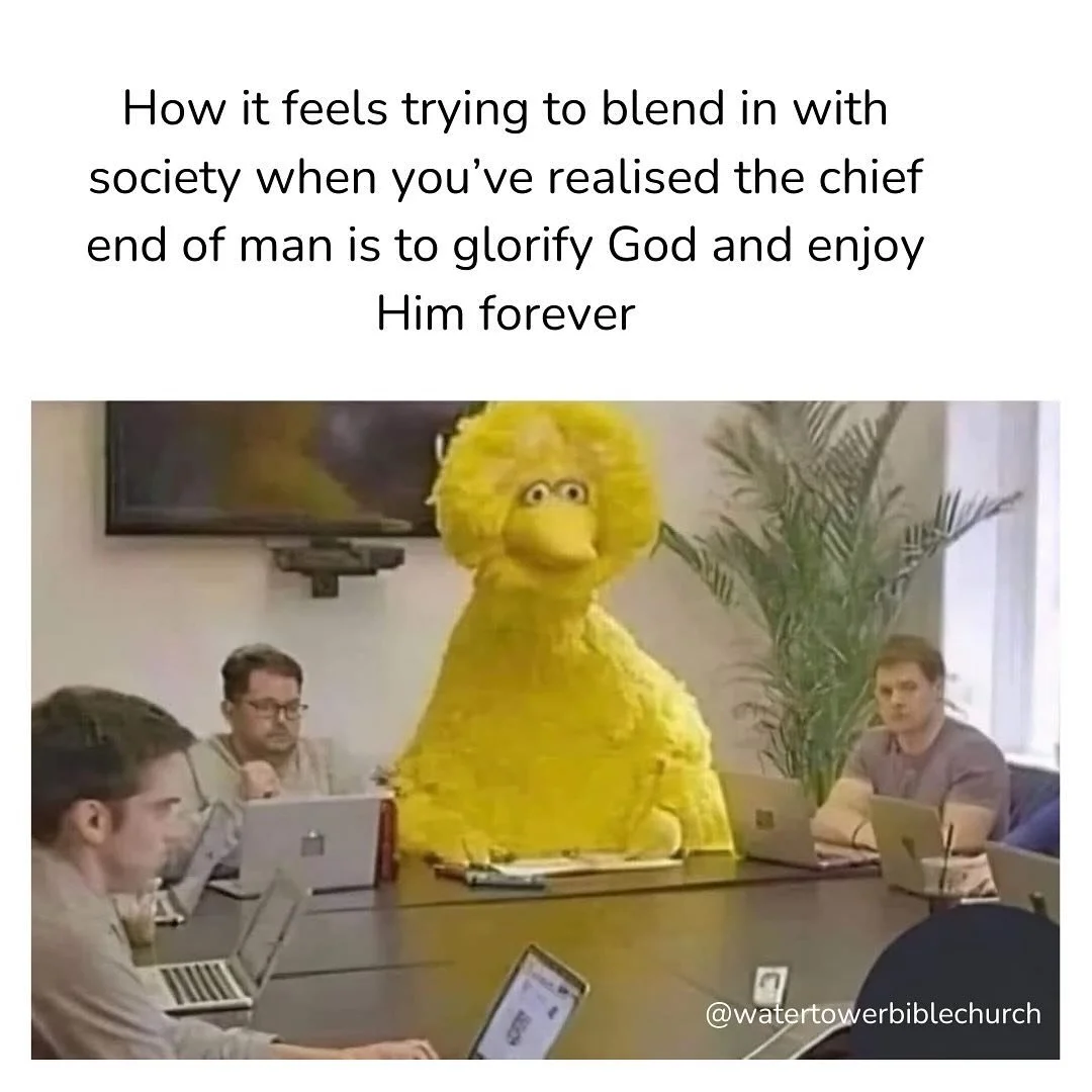 Westminster Shorter Catechism:
Question 1: What is the chief end of man?
A. Man&rsquo;s chief end is to glorify God and to enjoy Him forever.