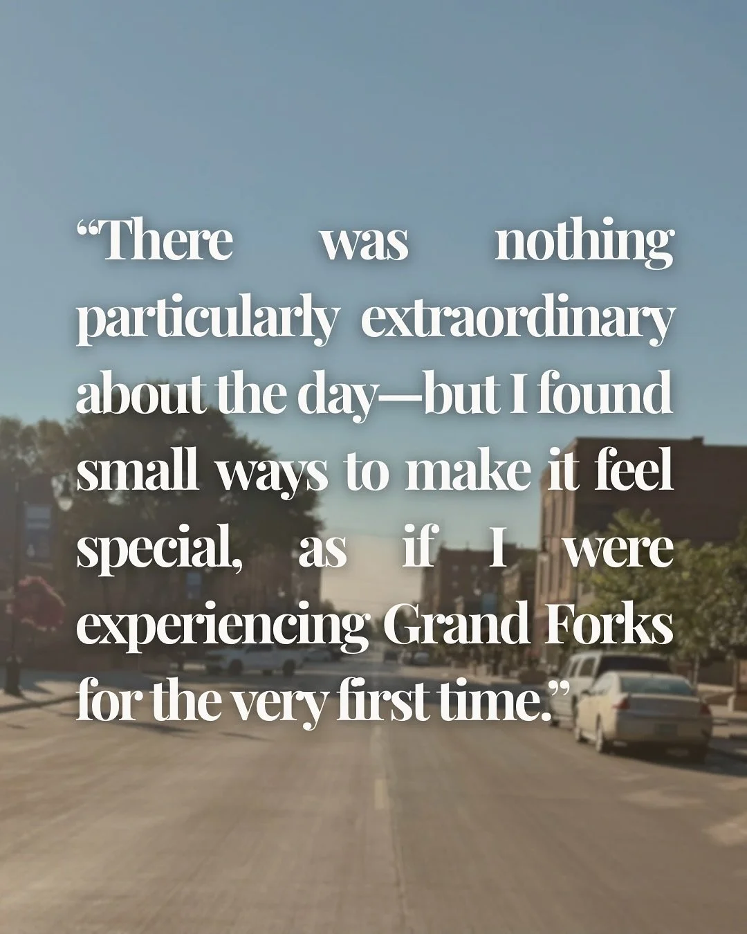 Routine can blur days together, but discovery, even in small doses, can slow time down. This past Labor Day weekend, I found a little magic in the mundane right here in Grand Forks✨

Read &lsquo;Labor Day Staycation: A Weekend in Grand Forks&rsquo; ?