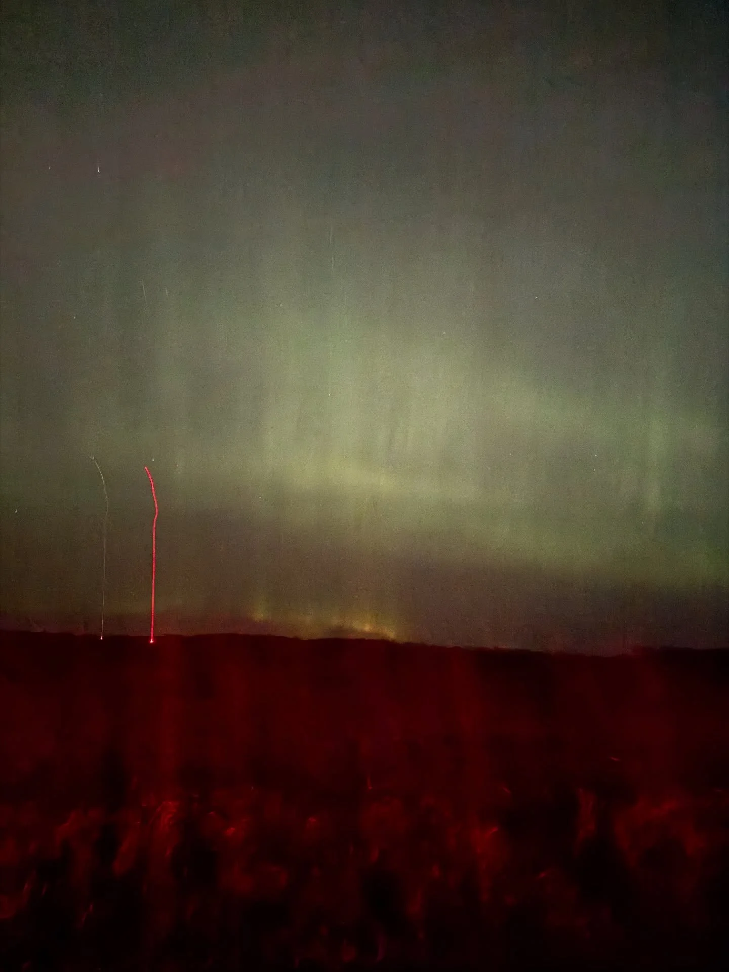 My favorite part of experiencing the auroras back in November, was our camaraderie with the random group of college boys as we all collectively booed every car that drove by with their brights on.

Also&hellip; the universe is pretty cool. 💫