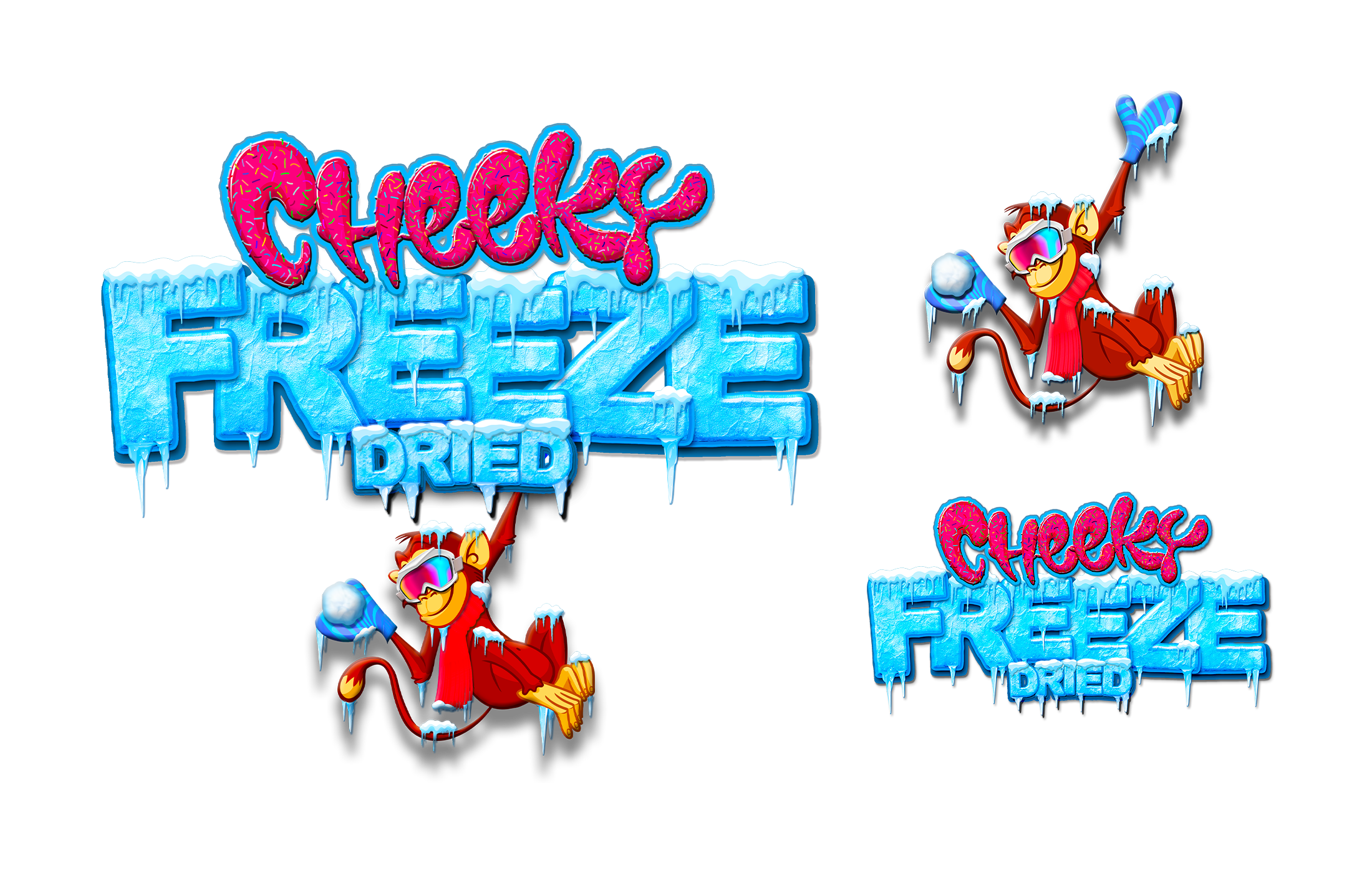 'Cheeky Freeze' Logos, Branding, and Mascot