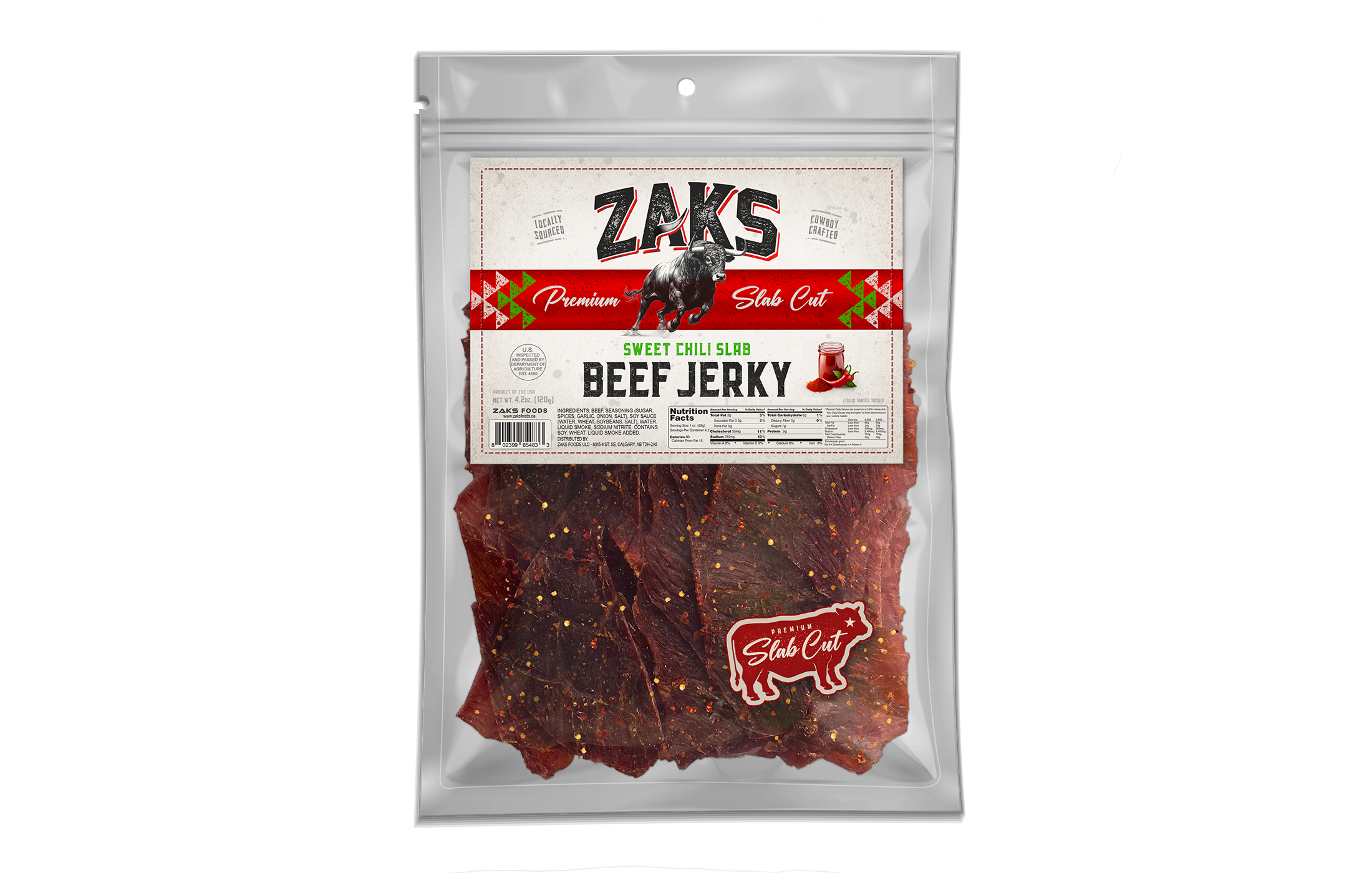 Zaks Slab Jerky Canada (various)
