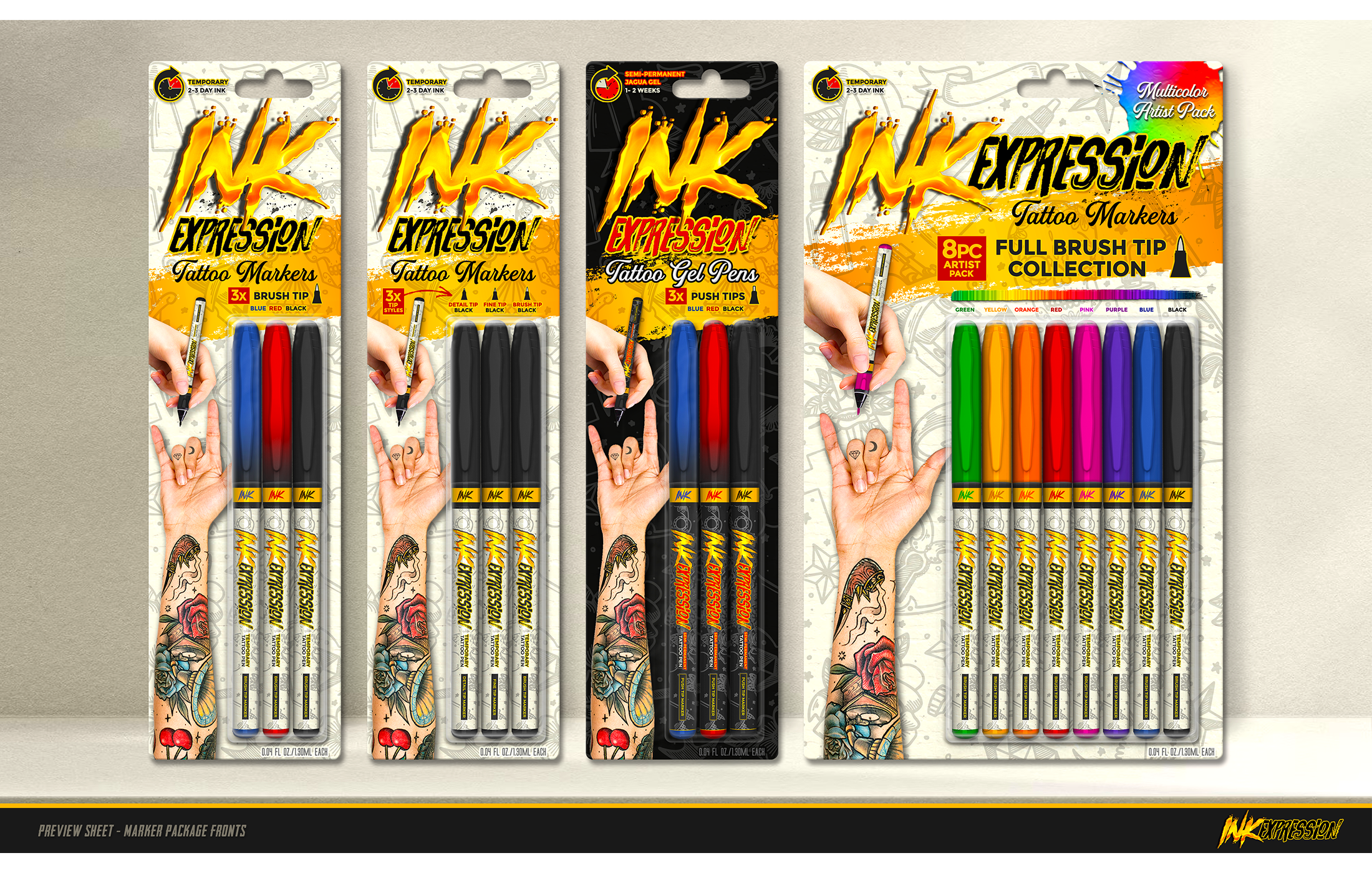 Ink Expression - Package and Marker Designs