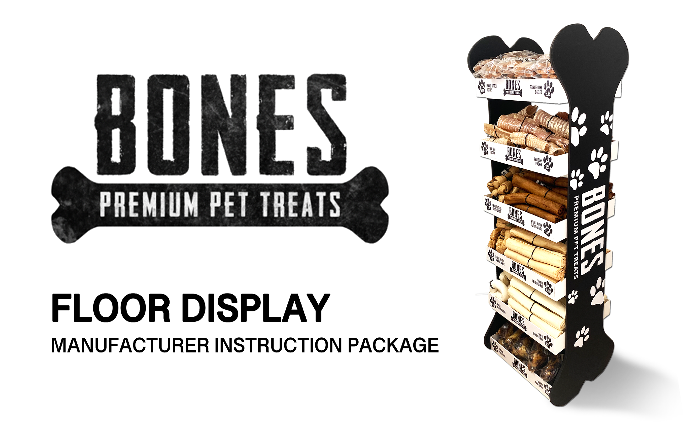 Bones Floor Display - Mfg. Instructions Created by Blackhawk
