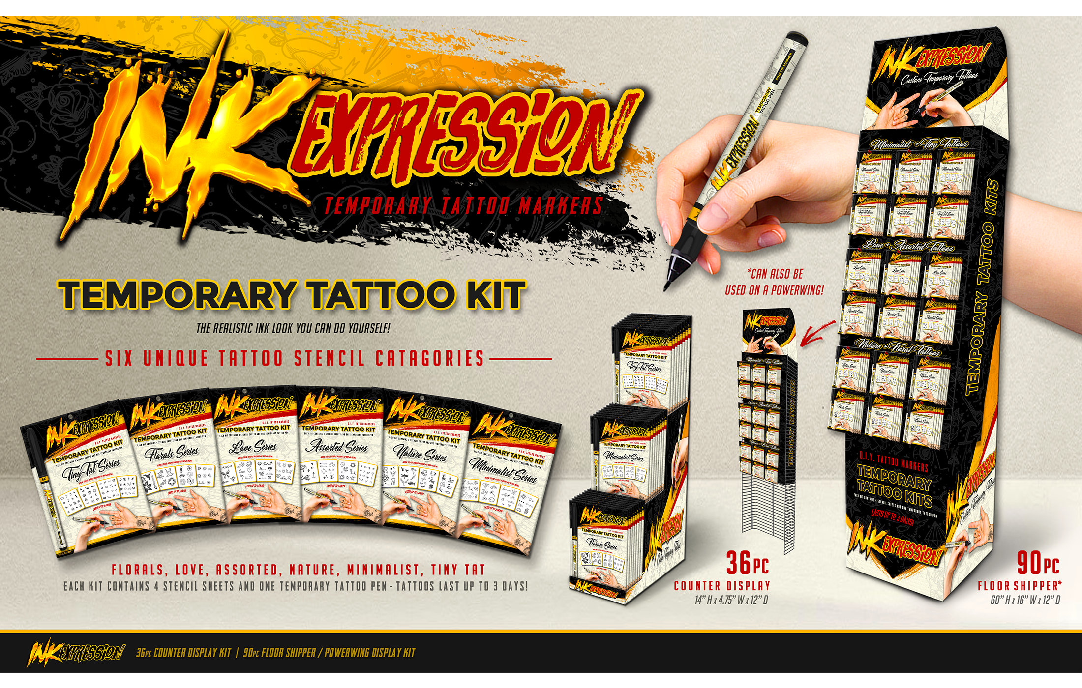Ink Expression - Flyer Floor and Counter Displays