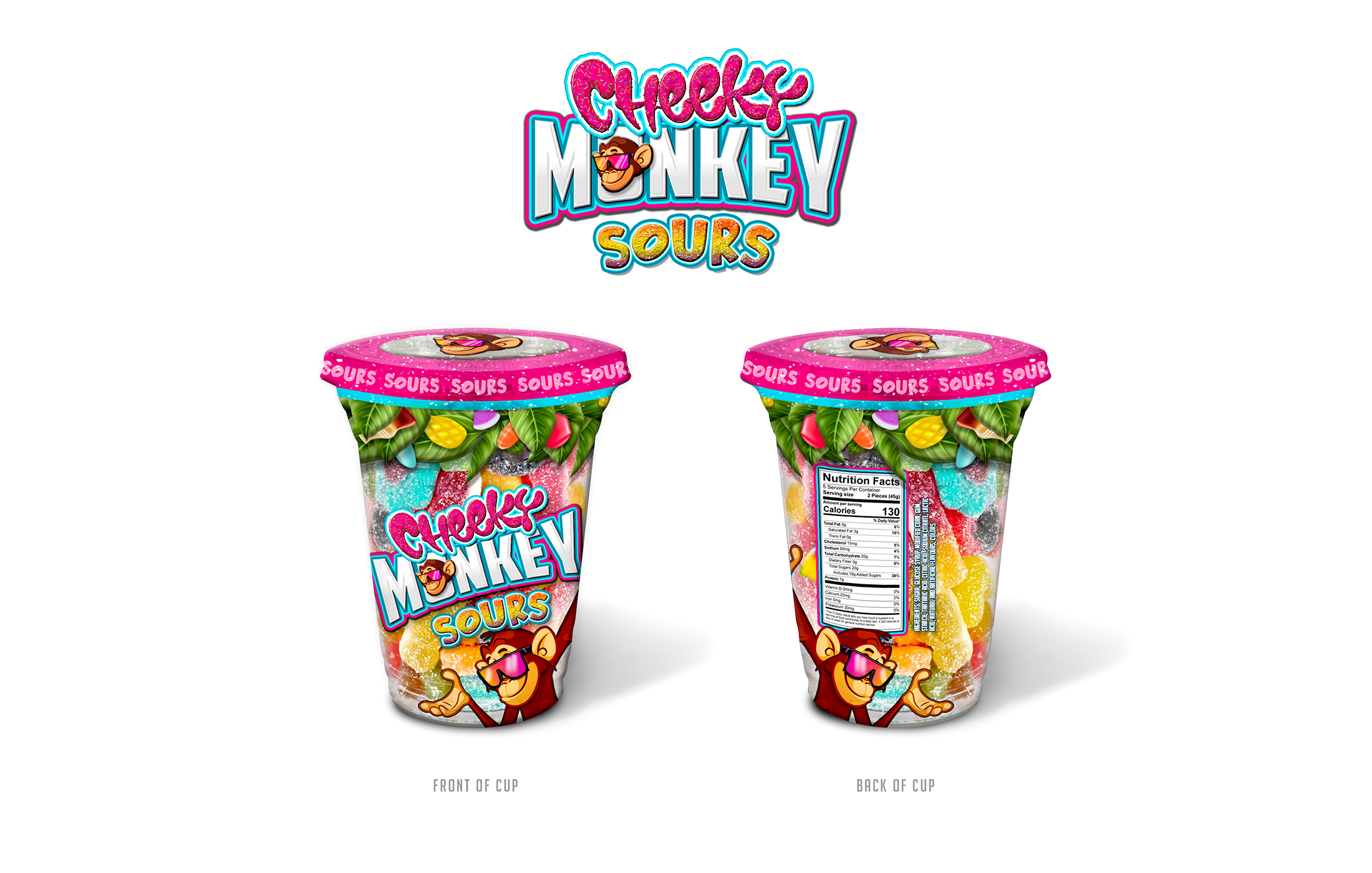 Cheeky Monkey - Candy Cups (Sours)