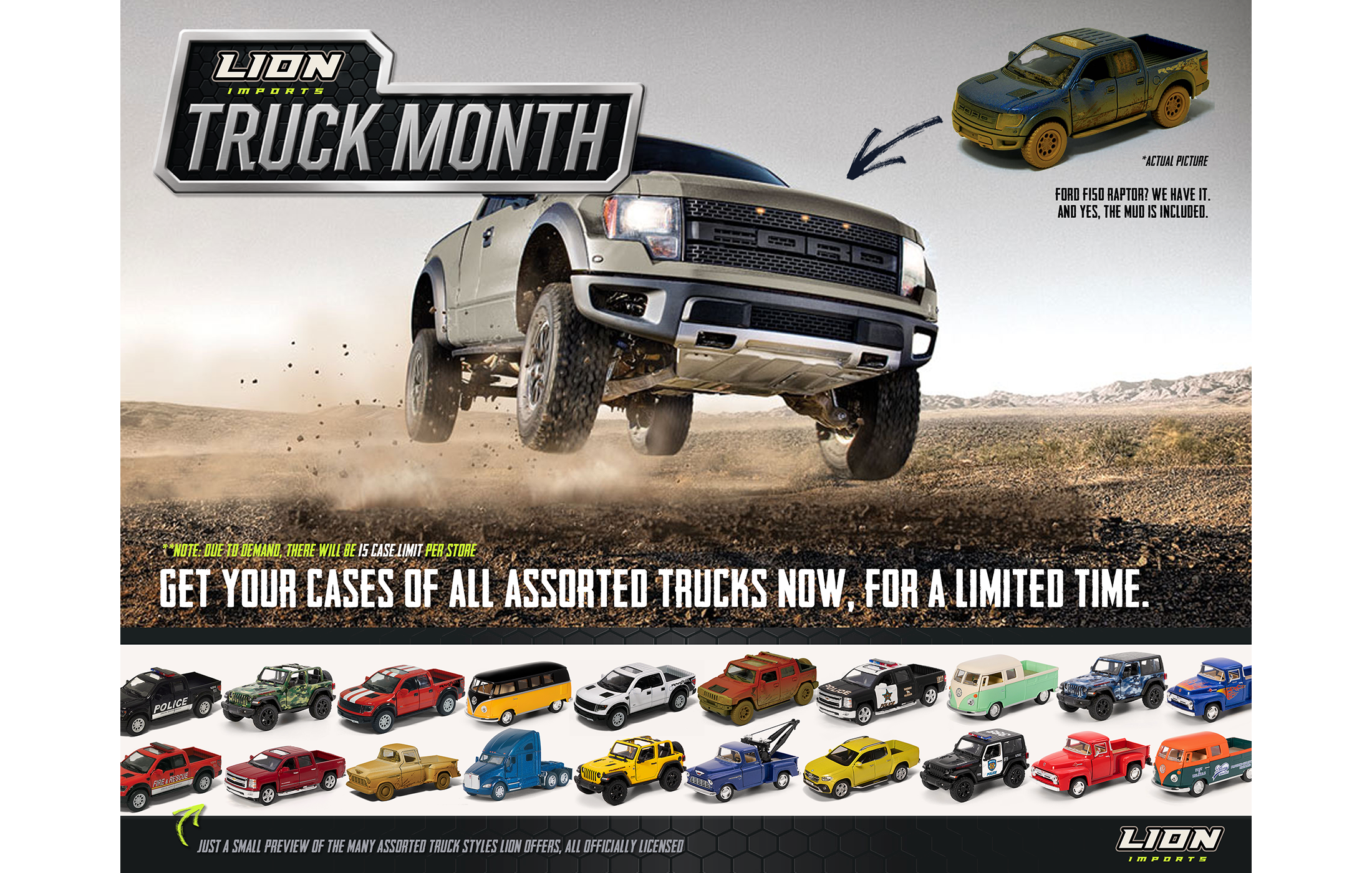 Die Cast Cars - Previous Product Flyer (designed in 2021)