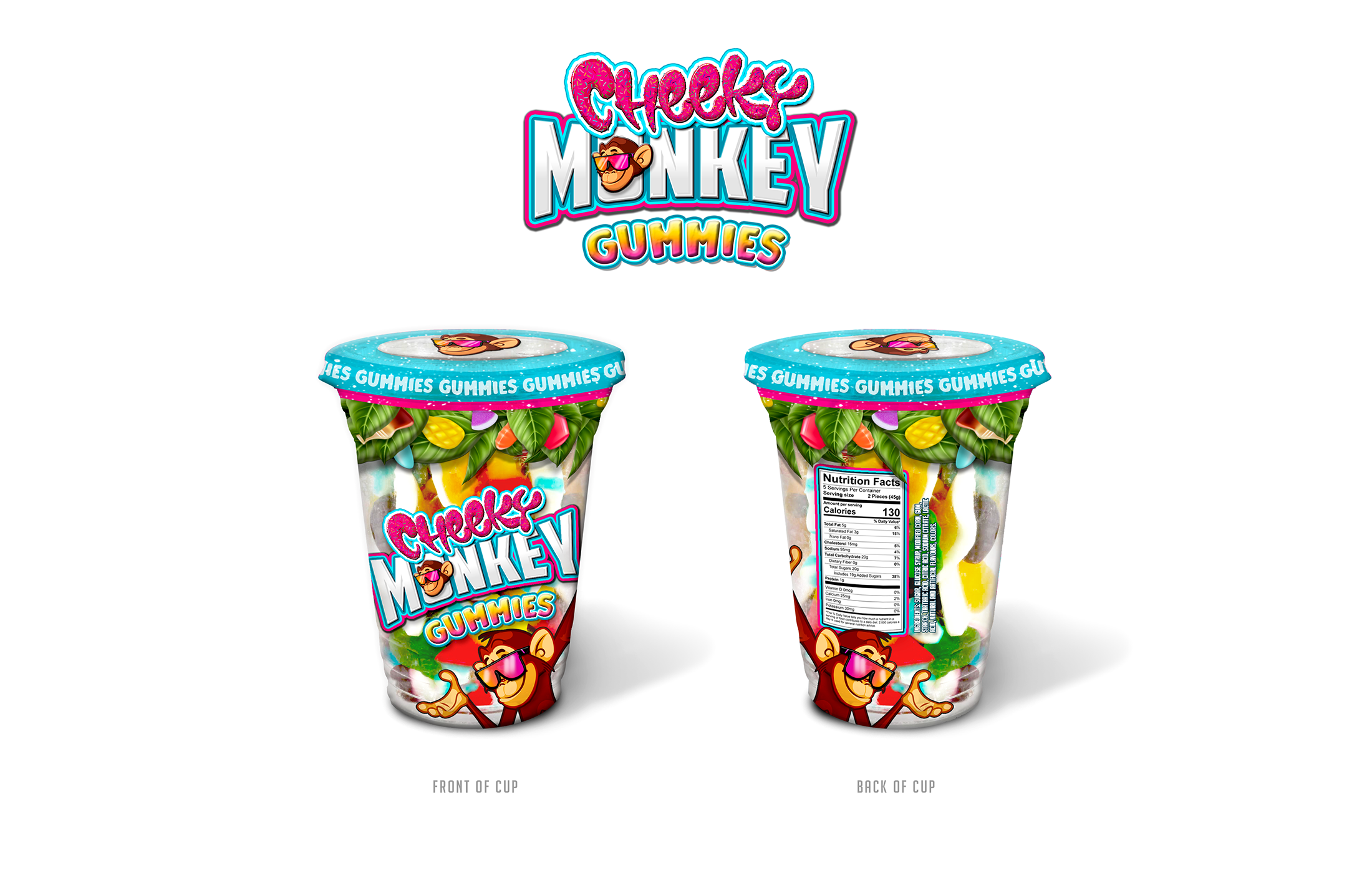 Cheeky Monkey - Candy Cups (Gummies)