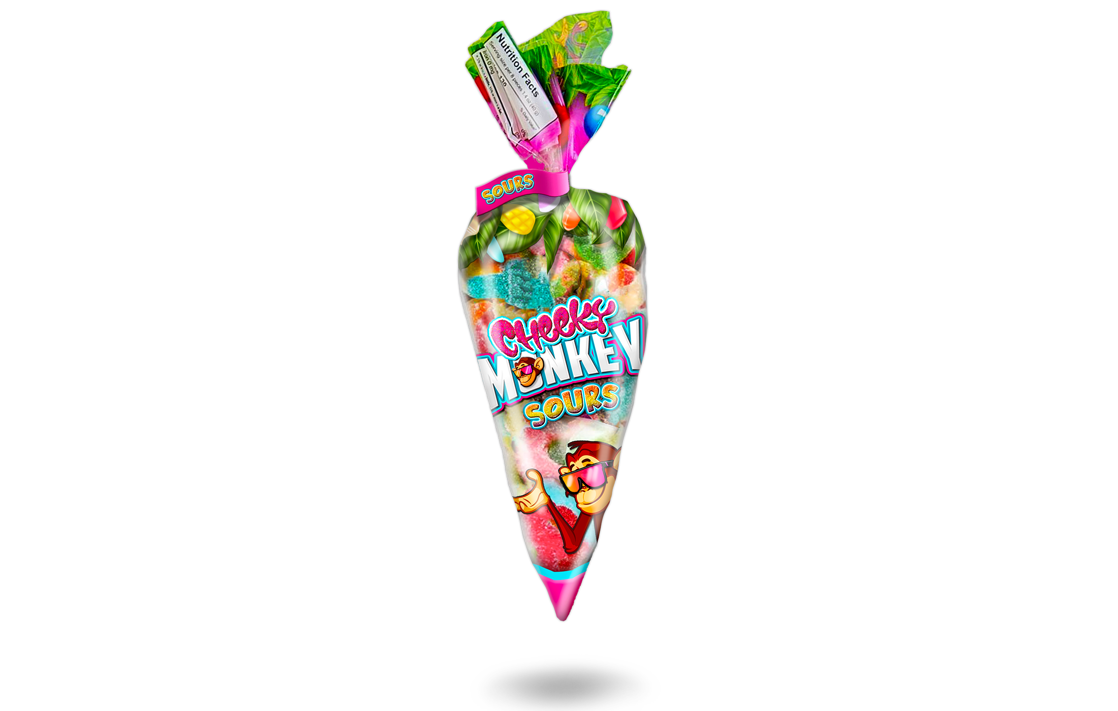 Cheeky Monkey - Candy Cone Detail (Sours)