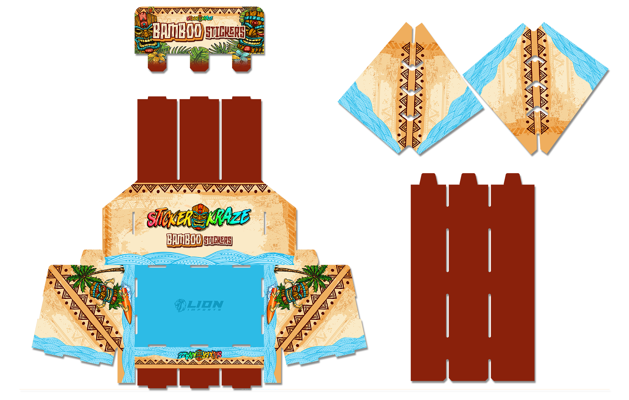 Bamboo Stickers - Counter PDQ Print Art